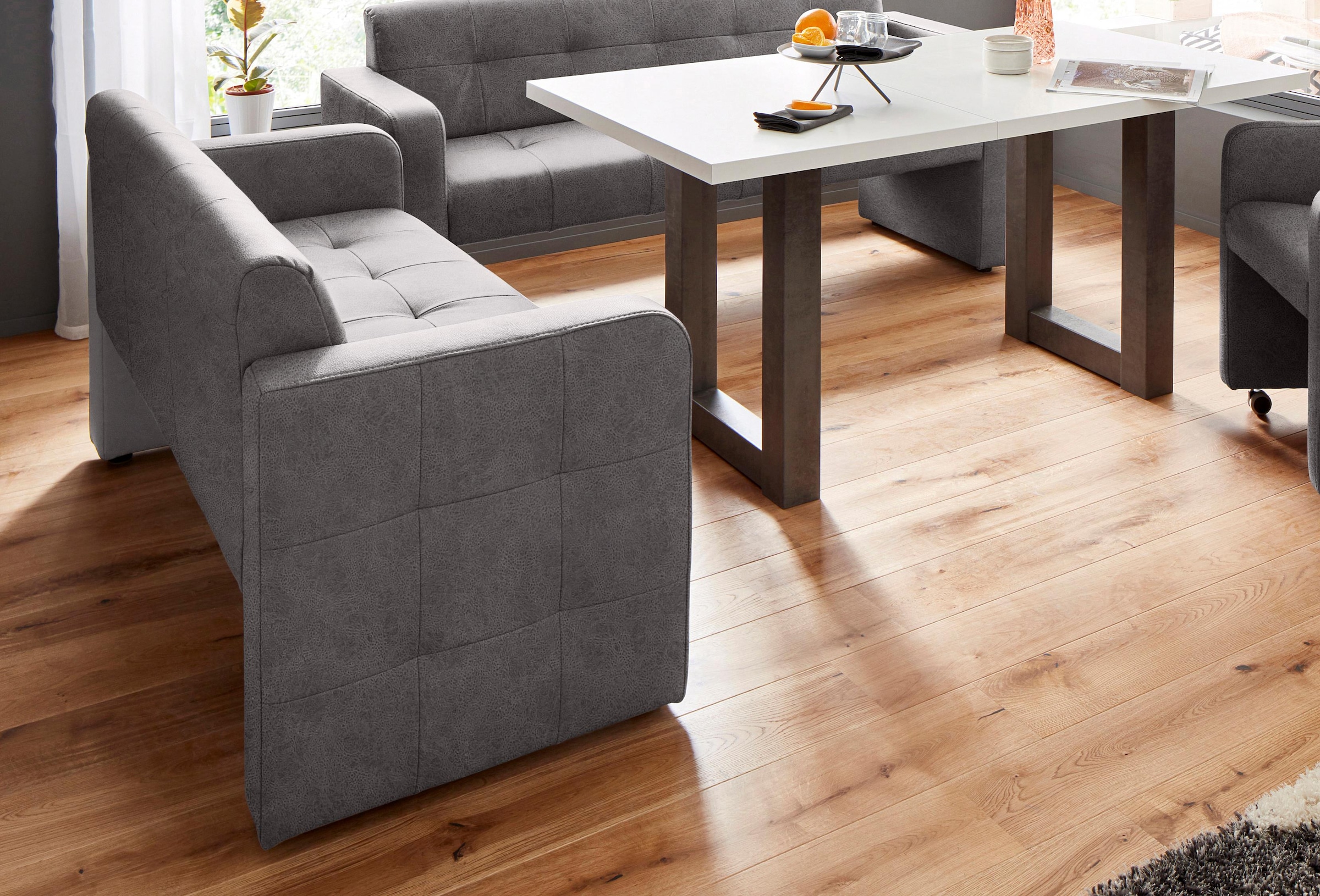 exxpo - sofa fashion Polsterbank »Barista Küchensofa, Sitzhöhe 49cm, kompakte Stellmaße«, Frei im Raum stellbar