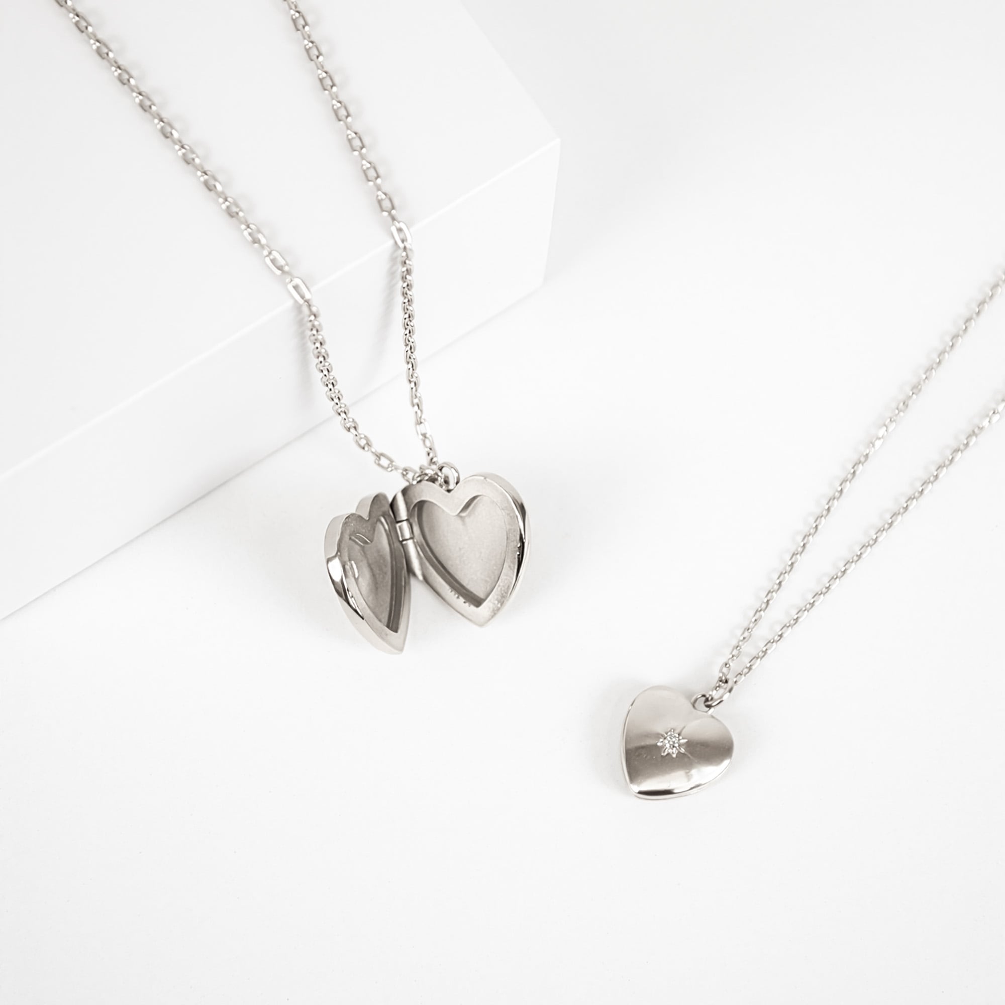 Tamaris Lange Kette »Schmuck Geschenk Edelstahl Halskette Herz Medaillon zum öffnen«