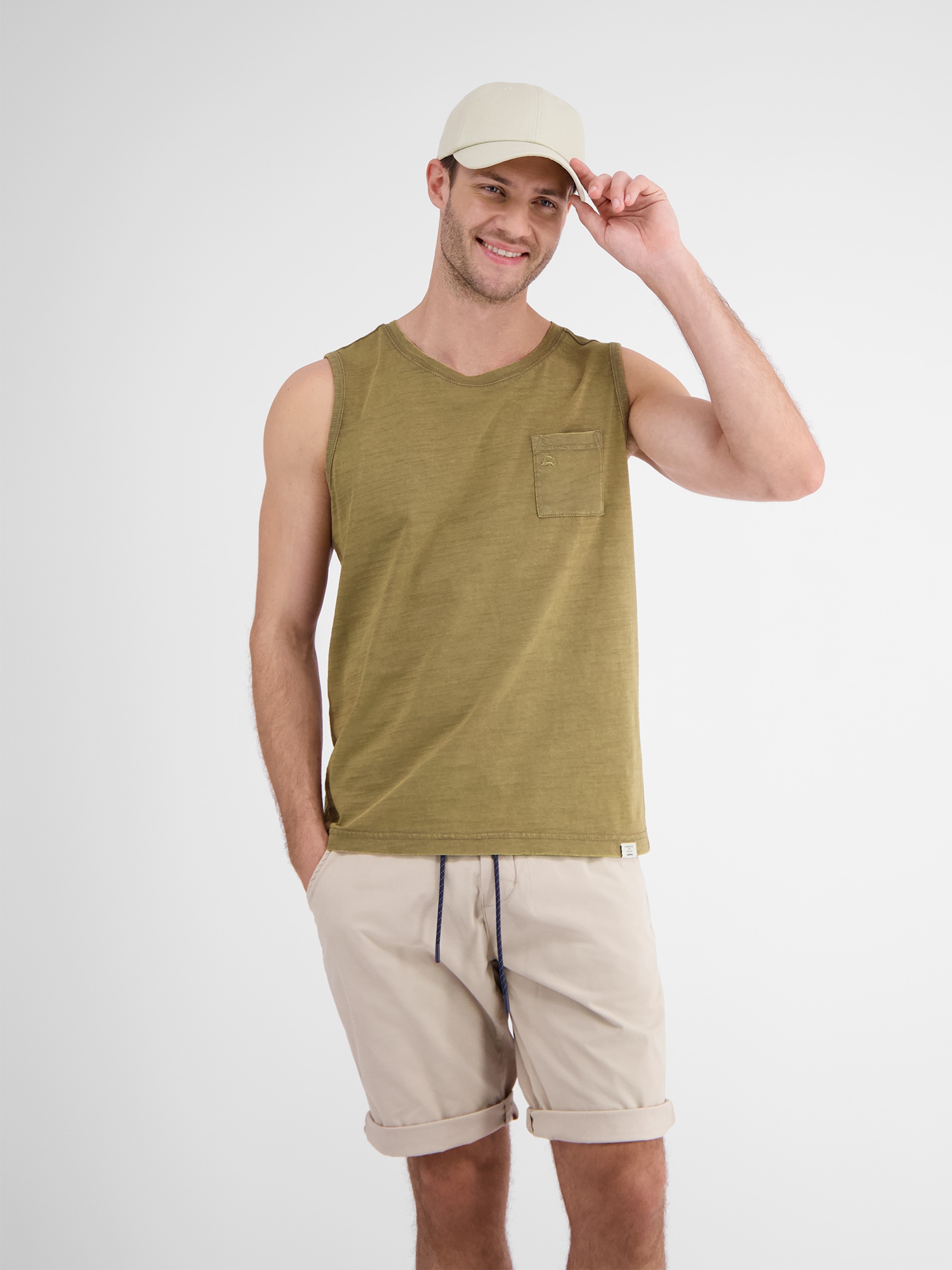 LERROS Muskelshirt »LERROS Bequemes Tanktop mit Brusttasche«