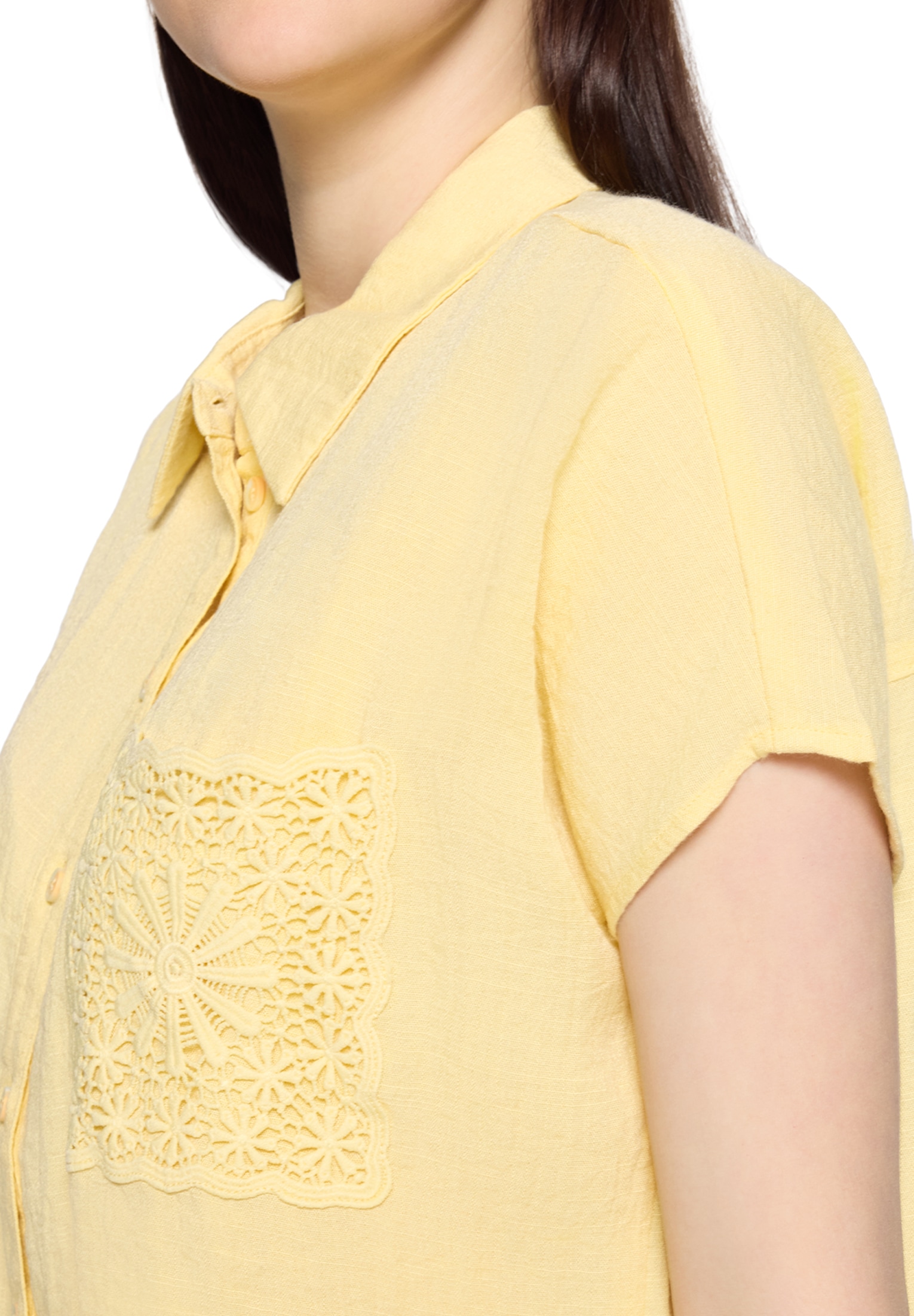Cartoon Klassische Bluse »Oversize-Bluse mit aufgesetzter Brusttasche«