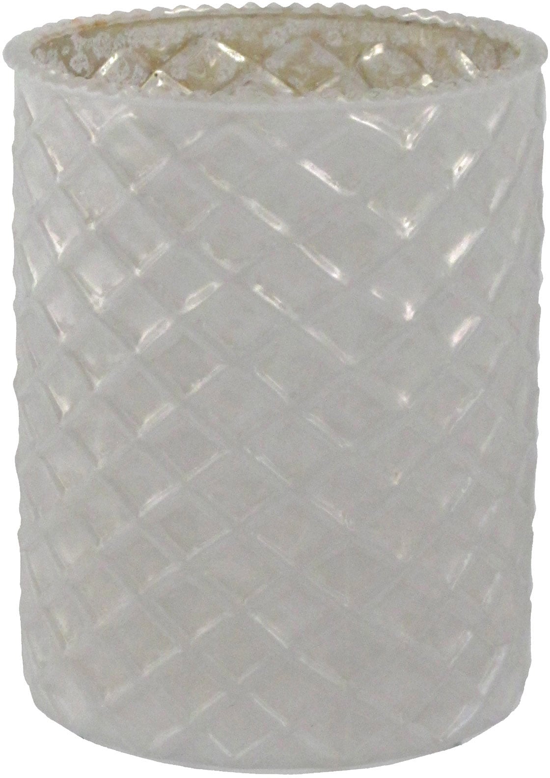 Creativ deco Windlicht, (4 St.), mit unterschiedlich strukturierten Oberflächen, 4er Set, H: ca. 10 cm