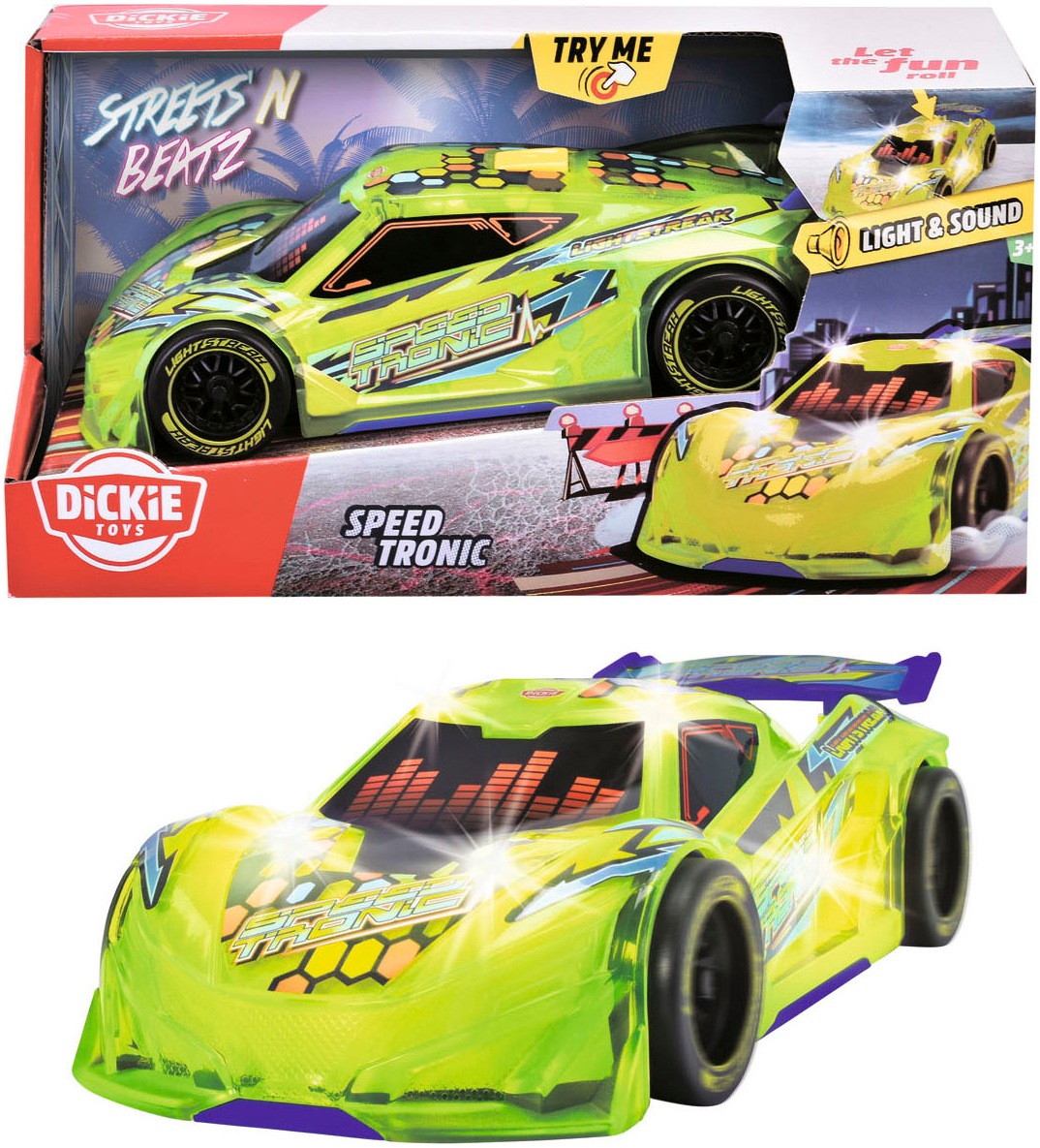 Dickie Toys Spielzeug-Auto »Streets N Beatz, Speed Tronic«, mit Licht und Sound