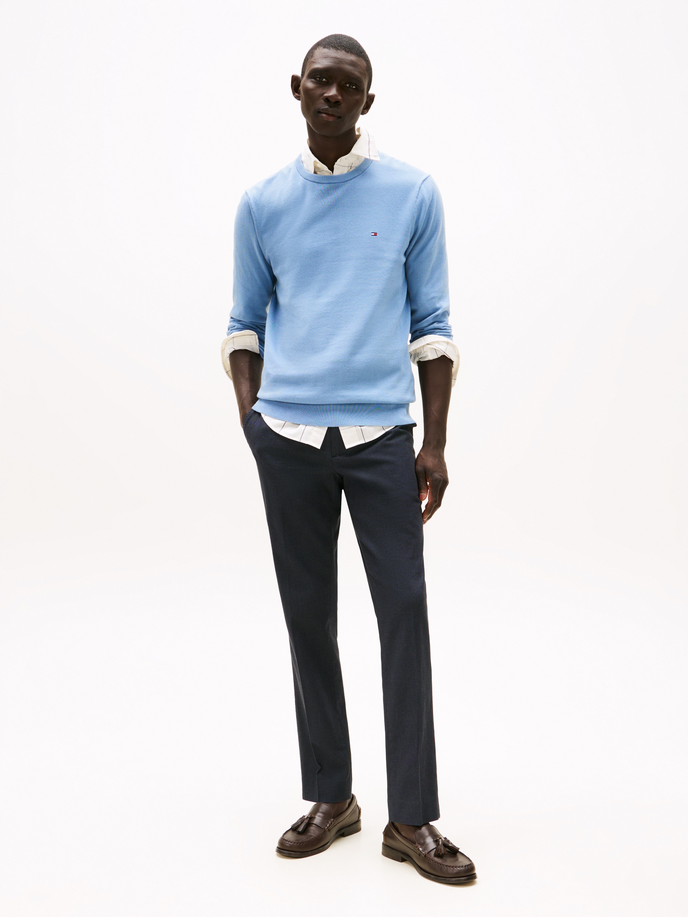 Tommy Hilfiger Rundhalspullover »ESSENTIAL COTTON CREW NECK«