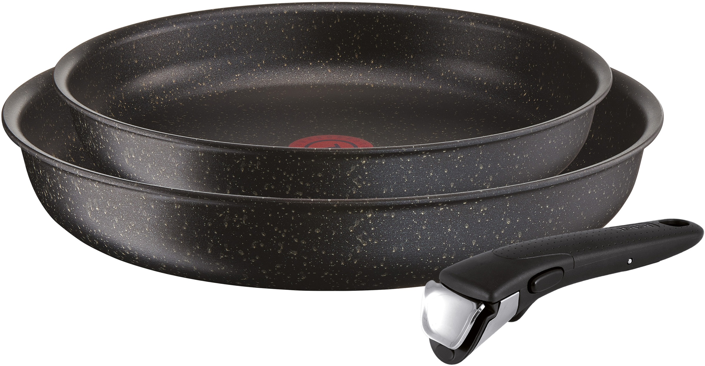 Tefal Pfannen-Set »Ingenio Authentic L67193«, Aluminium, (Set, 3 tlg.), Aluminium, abnehmbarer Griff, Thermo-Spot Temperaturindikator, induktionsgeeignet