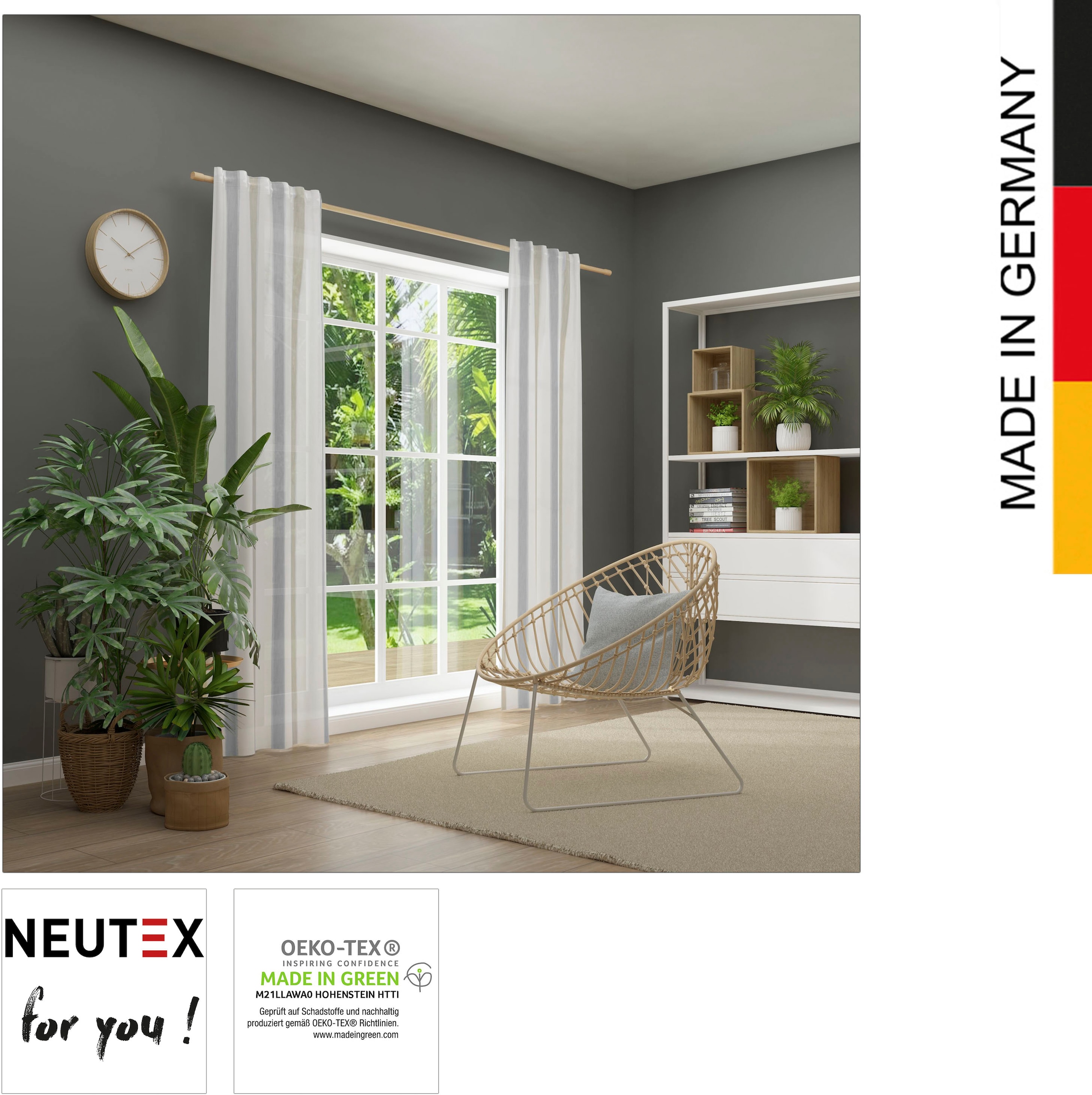 Neutex for you! Längsstreifen bei (1 online St.), eleganter OTTO Vorhang »Bandolo«