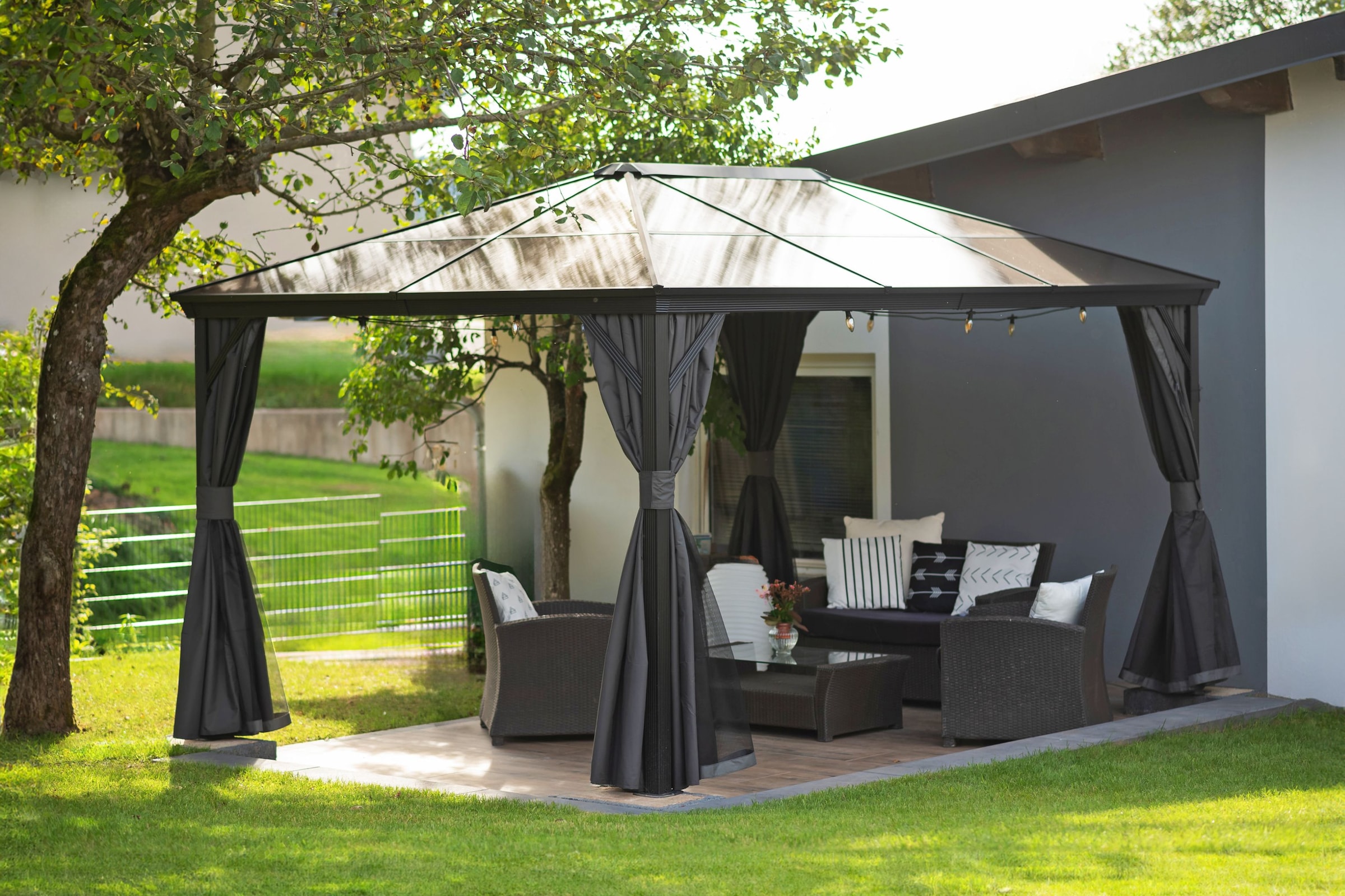 Sojag Pavillon »Verona 10x14« BxT: 423x299 cm, inkl. Moskitonetze