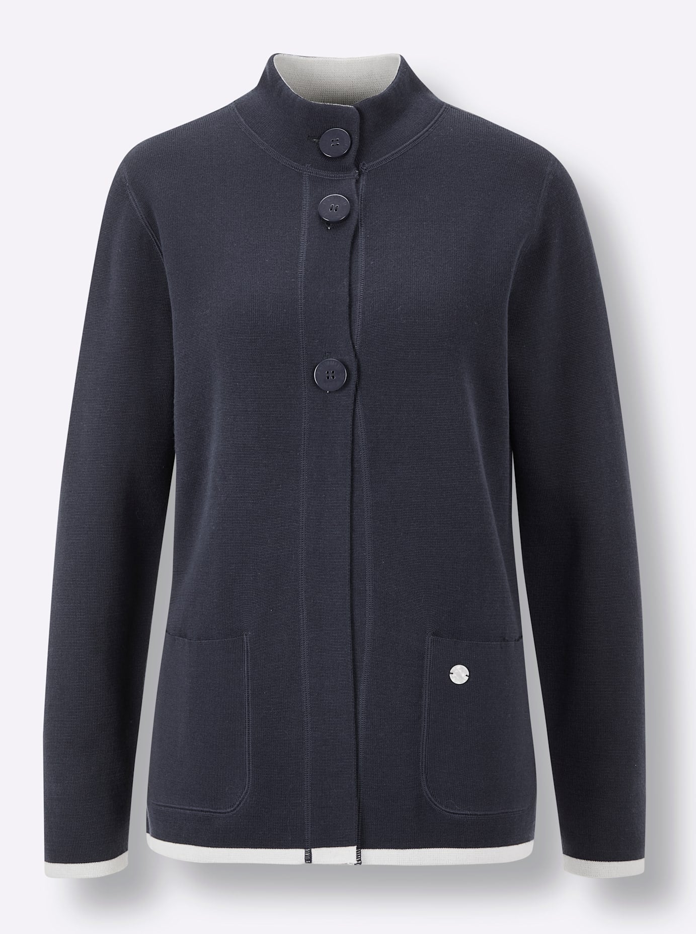 CREATION L PREMIUM Jacquardstrickjacke