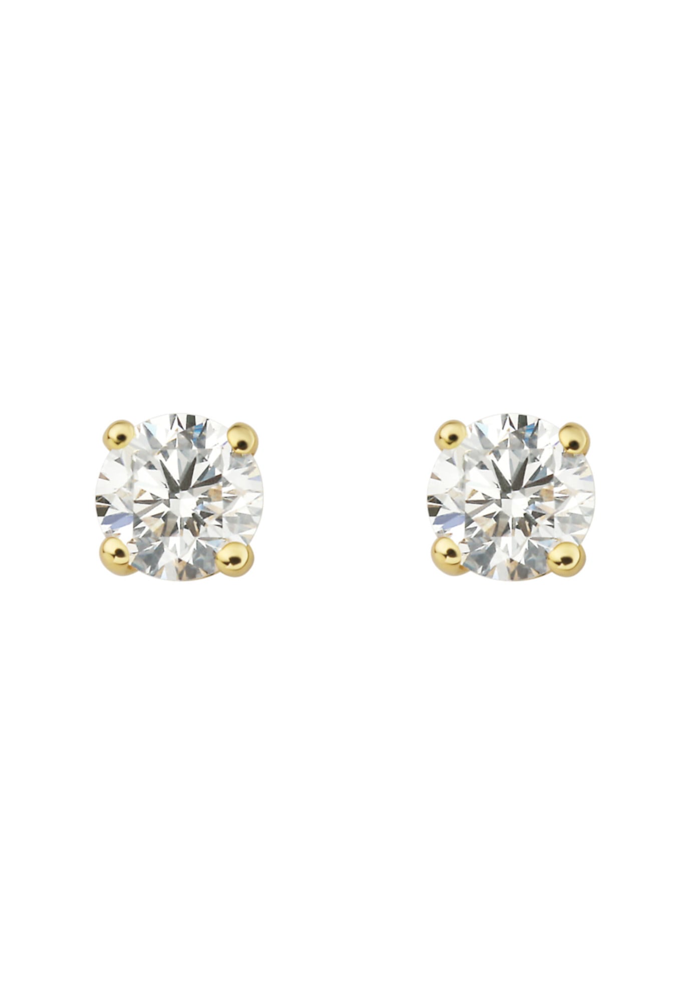 ONE ELEMENT Paar Ohrstecker »0.40 ct Diamant Brillant Ohrringe  Ohrstecker aus 585 Gelbgold«