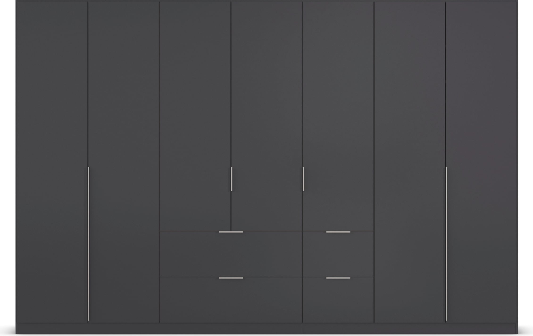 OTTO home Drehtürenschrank »Kleiderschrank Schrank Garderobe AGORDO mit Dekor- oder Hochglanzfront« in zwei Griff-Farben, Breiten 91-360 cm,  mit Außenschubkästen, Serie in 7 Breiten und 2 Höhen MADE IN GERMANY