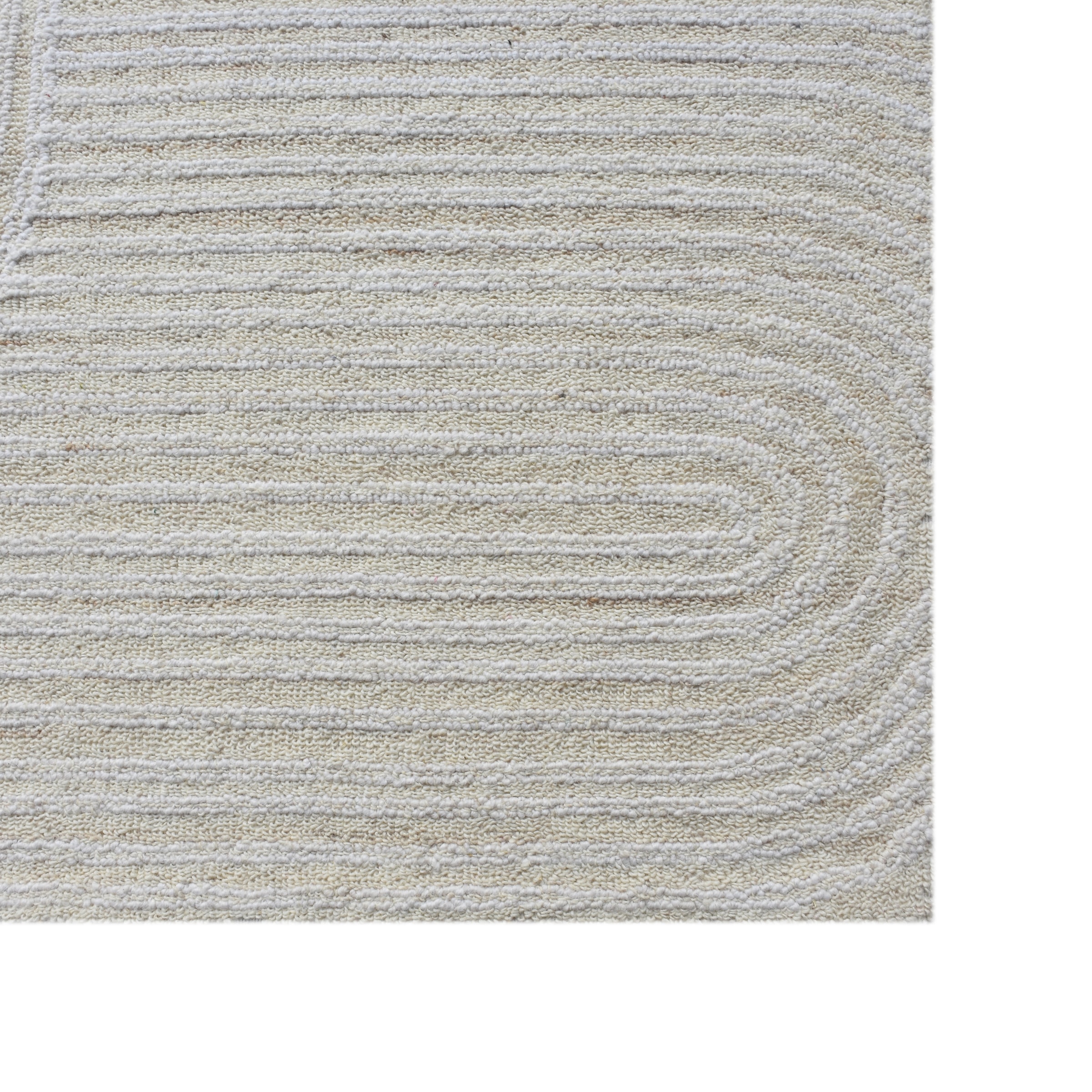 my home Wollteppich »Brevik, handgefertigt, Wolle, Hoch-Tief-Struktur« rechteckig 11 mm Höhe einfarbig, Wolle, Teppich, Wohnzimmer, Schlafzimmer, Esszimmer