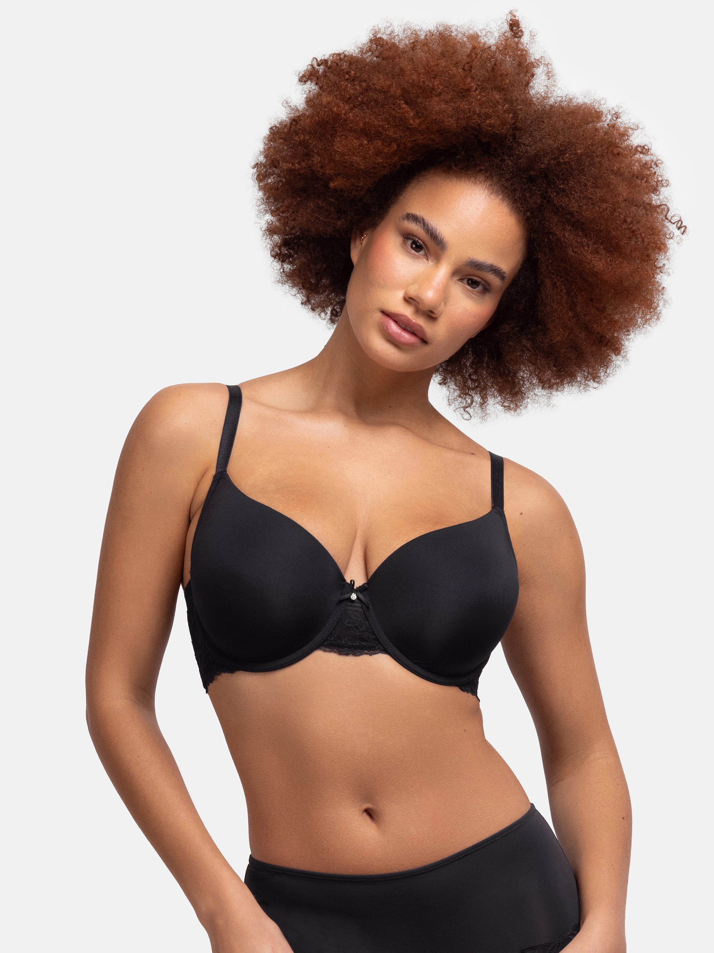 Dorina Bügel-BH »ADELE« mit Spitzendetails, weich, Basic