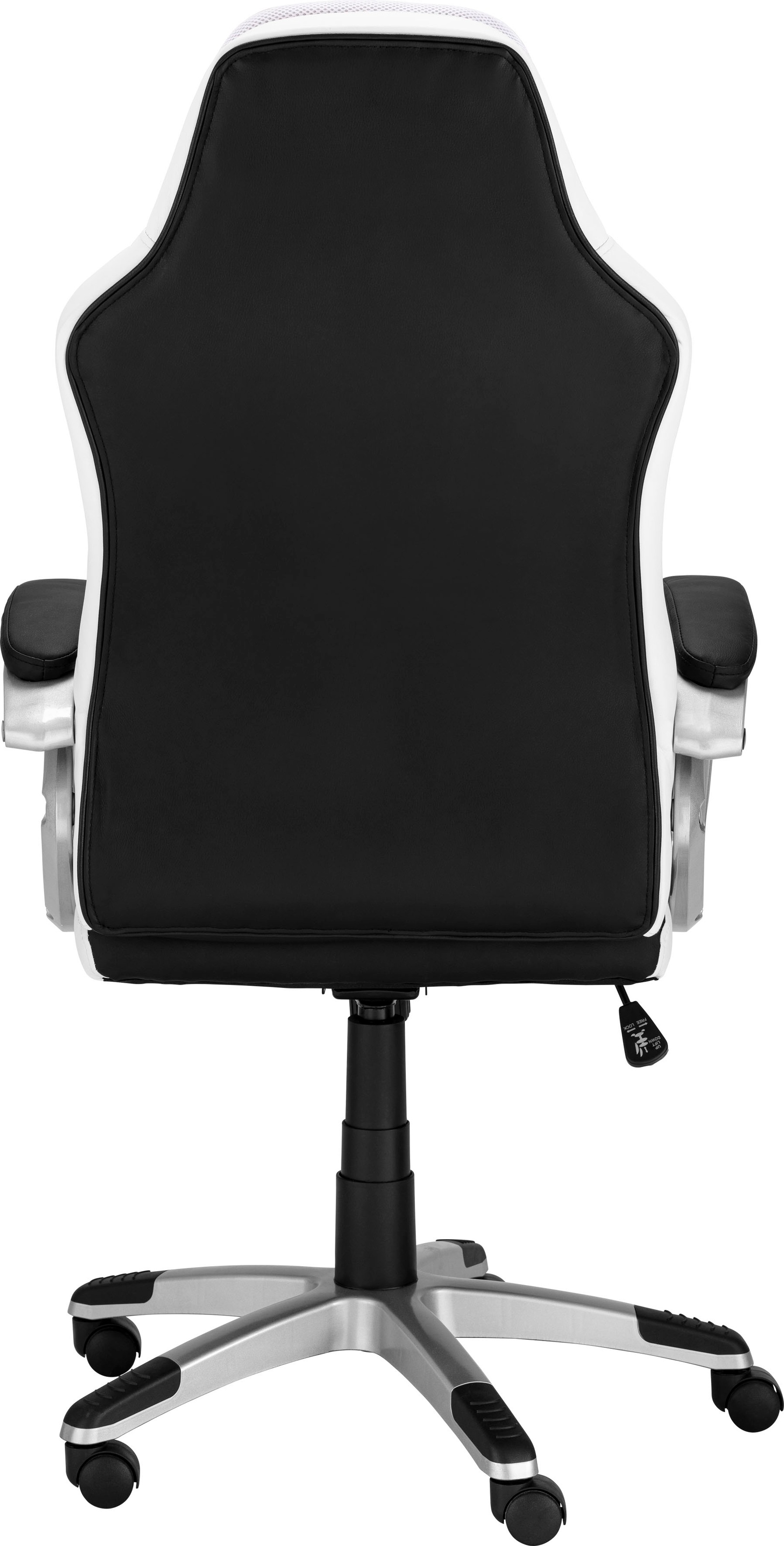 INOSIGN Gaming-Stuhl »Niro«, 1 St., Kunstleder, mit Stützkissen am Rücken, Sitzhöhe 42-52 cm