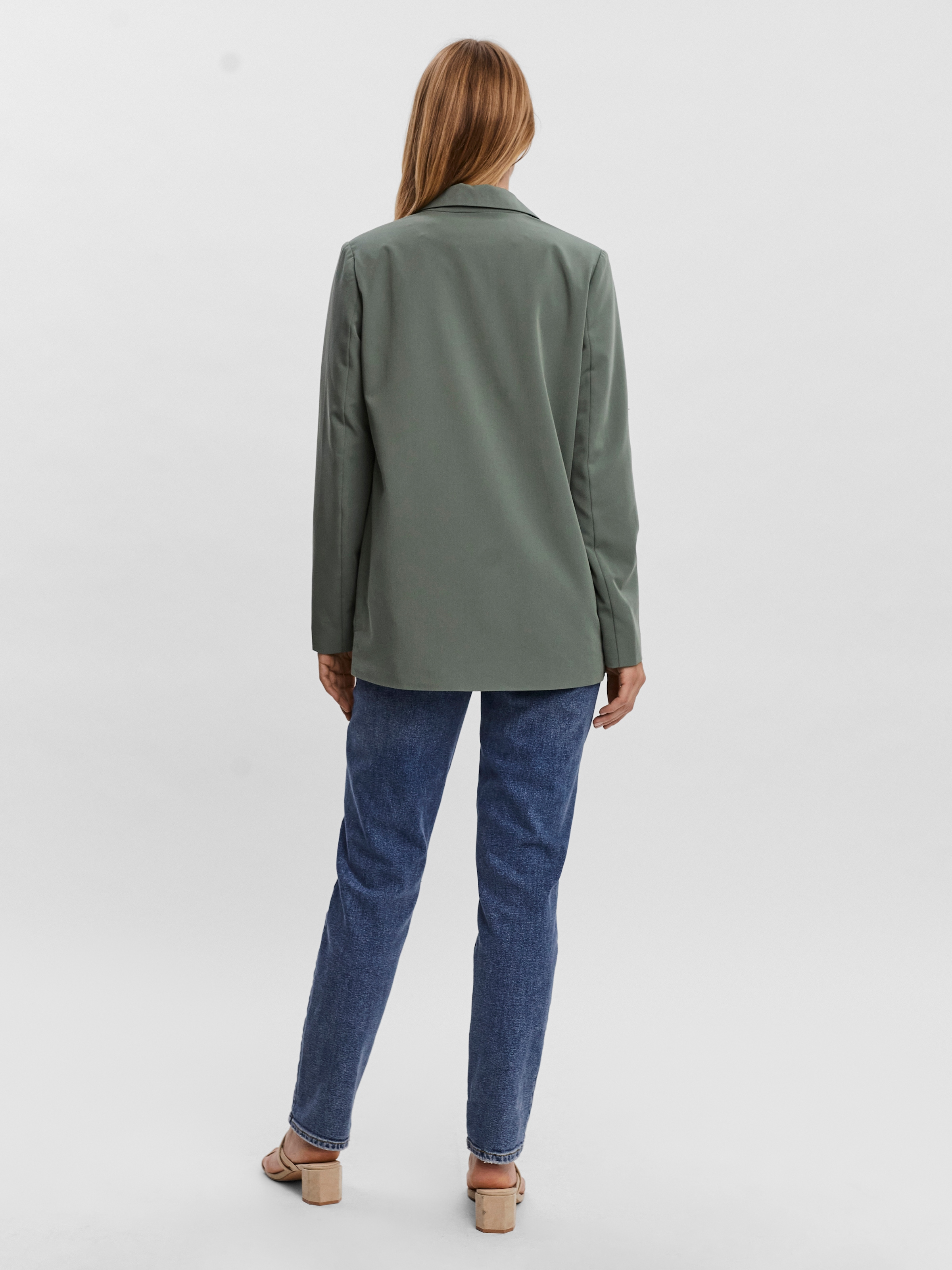 Vero Moda Longblazer »VMZELDA LS LOOSE BLAZER NOOS« lässige Form, 1-Knopf Verschluss