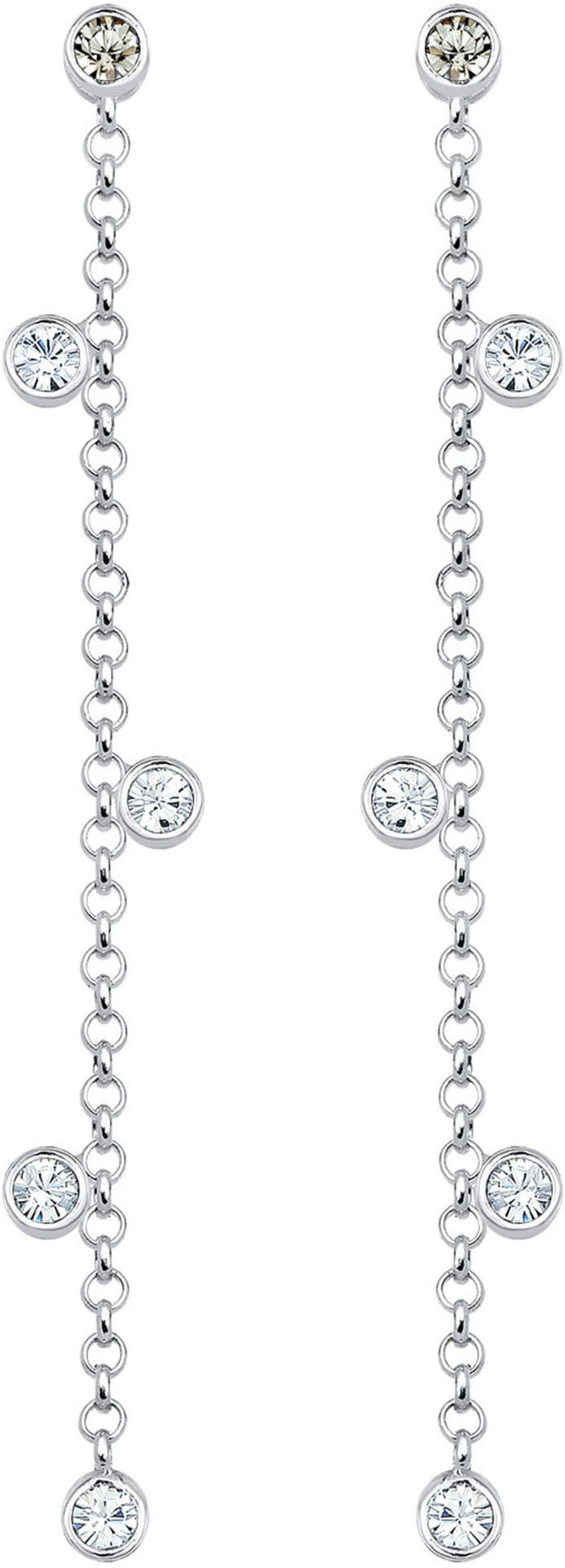 Elli Paar Ohrhänger »Schmuck Geschenk Silber 925 Ohrringe, 0310872317«, mit Glasstein