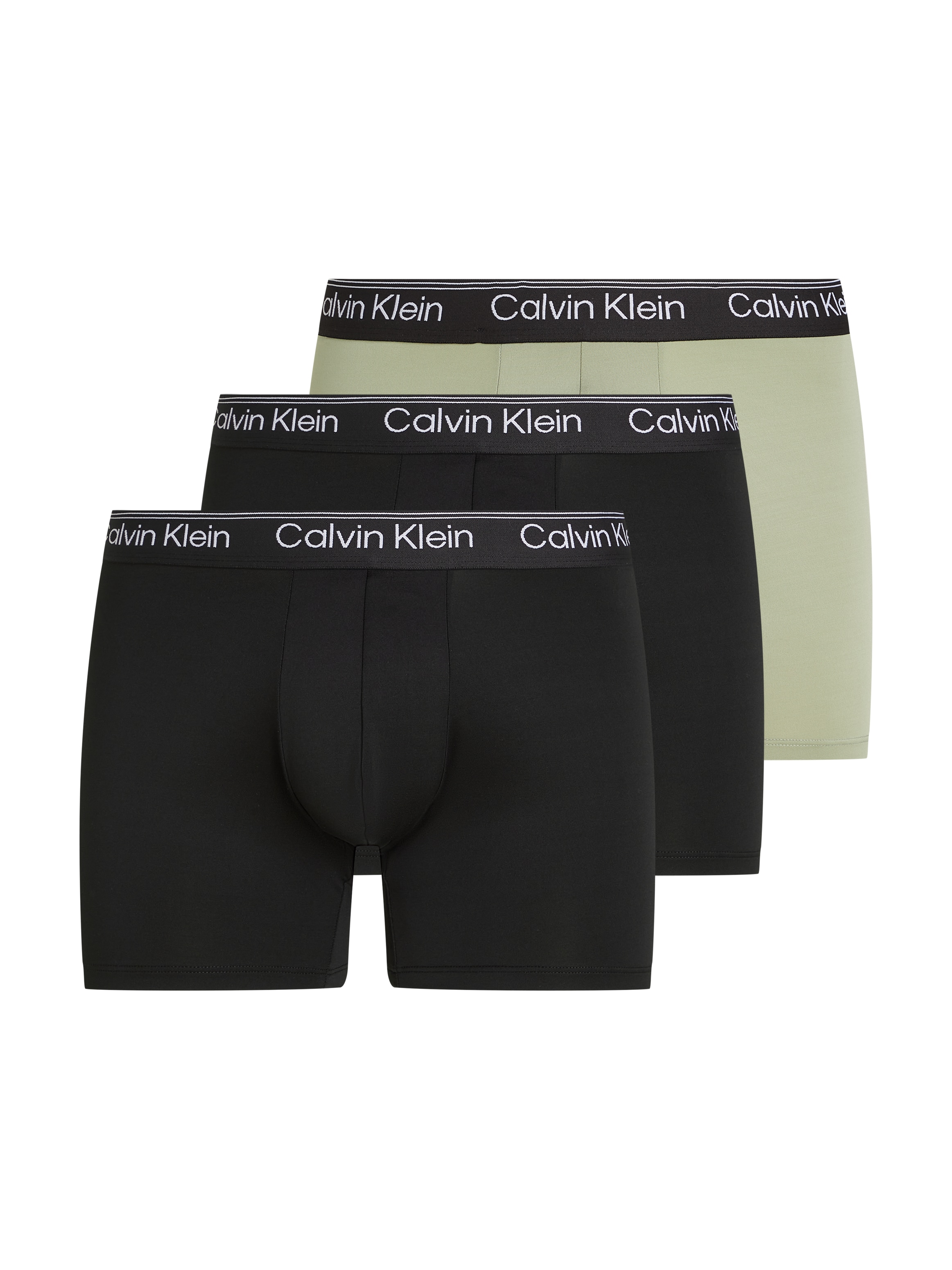 Calvin Klein Underwear Boxer »BOXER BRIEF 3PK«, (Packung, 3er-Pack), mit längerem Bein & Logo-Elastikbund