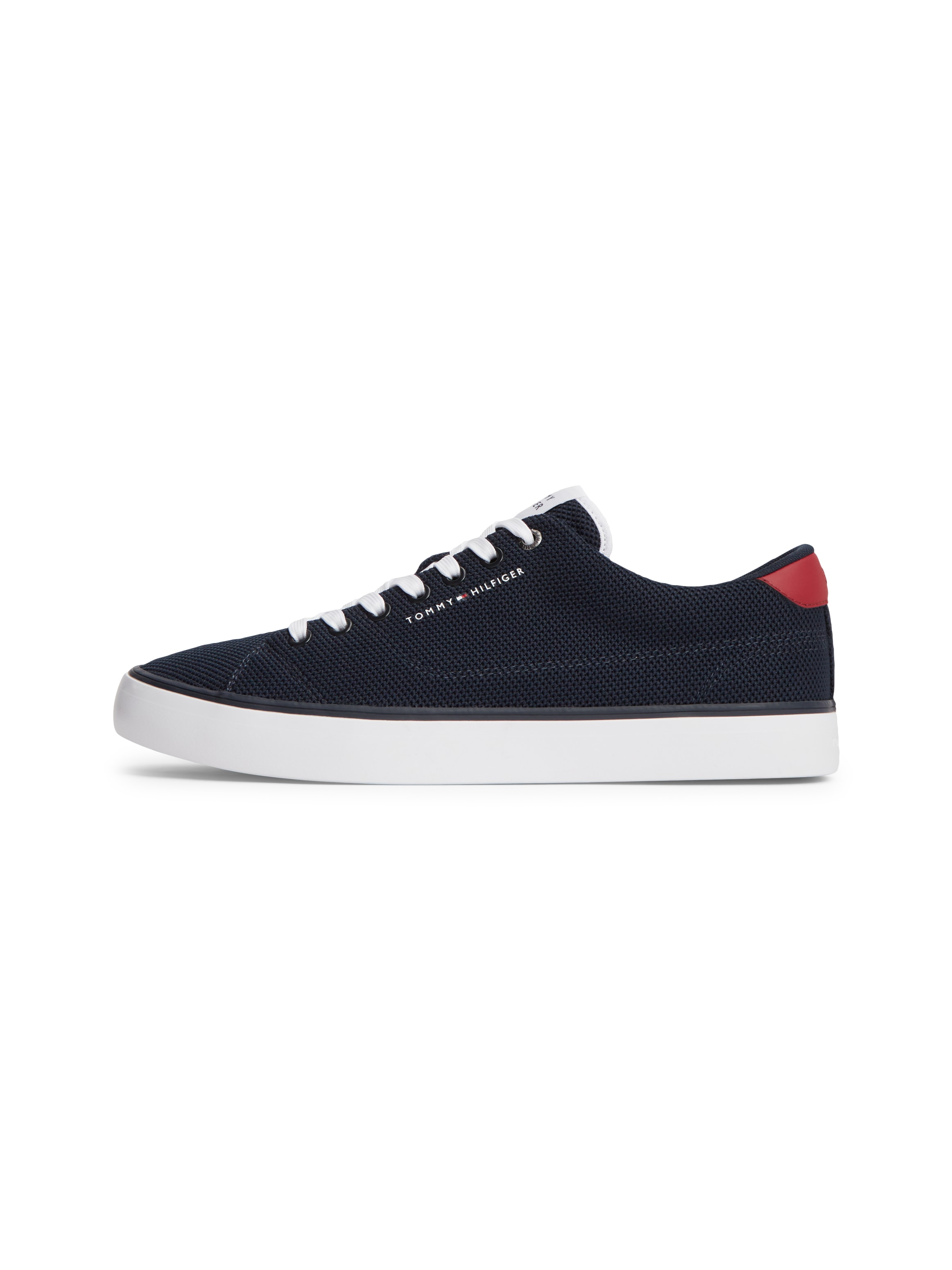 Tommy Hilfiger Sneaker »TH HI VULC CORE LOW SUMMER MESH«  Freizeitschuh, Halbschuh, Schnürschuh mit Kontrastbesätzen