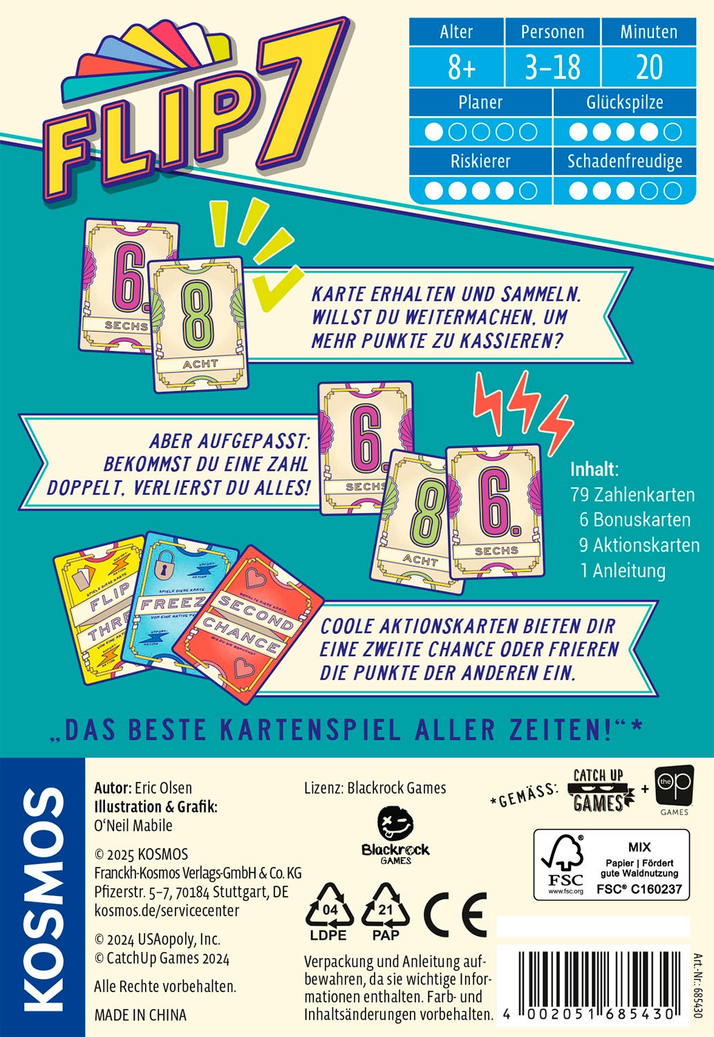 Kosmos Spiel »Flip 7«