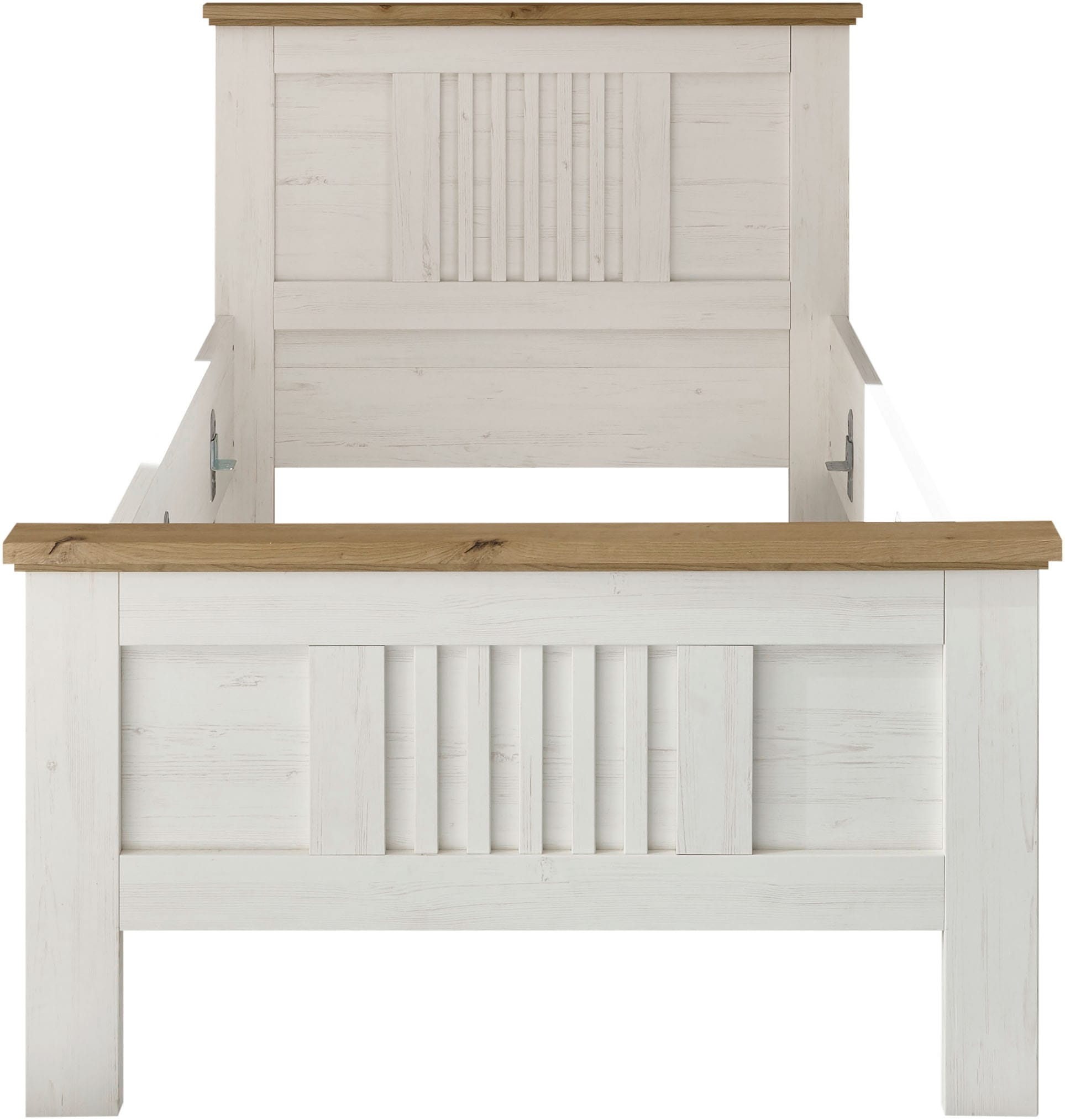 Schlafkontor Bettgestell »Trient« Landhaustil, Bett wahlweise in 2 Größen