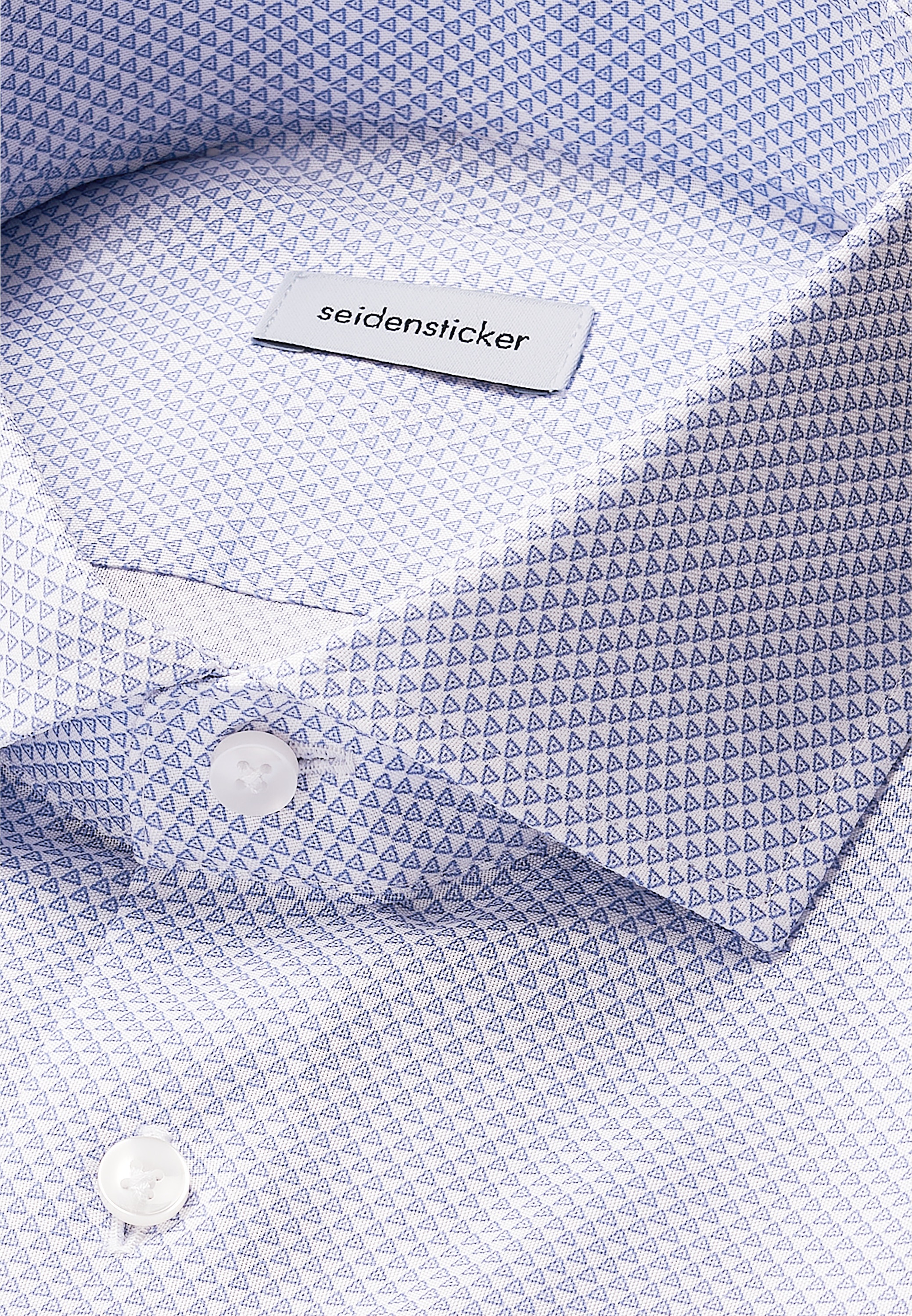 seidensticker Businesshemd »Schwarze Rose«, Slim 1/1 Kentkragen Druck