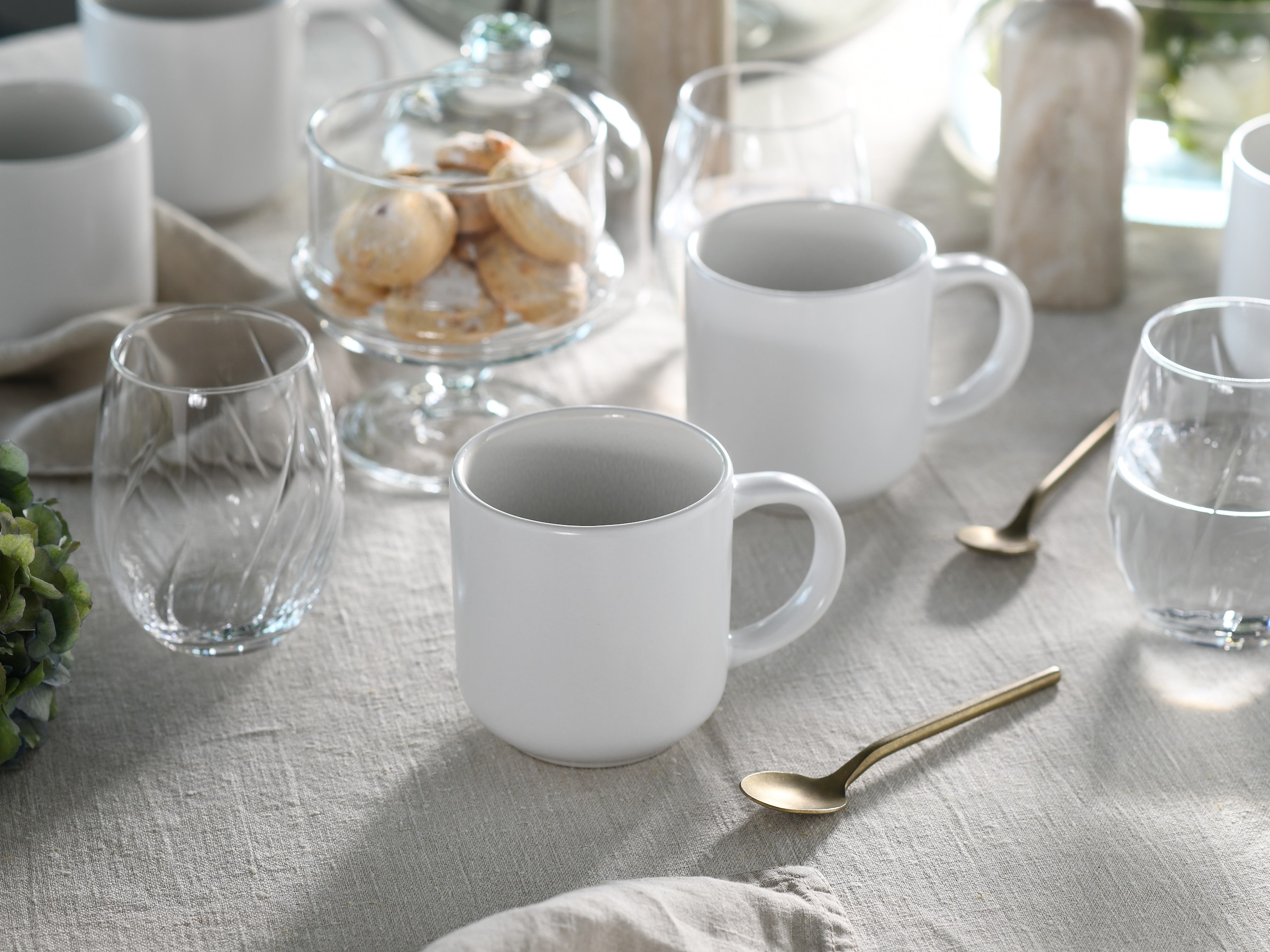 OTTO home Becher »modernes 6-teiliges Kaffeebecher-Set Lykk« hohe Haltbarkeit, spülmaschinen- & mikrowellengeeignet, Reaktivglasur