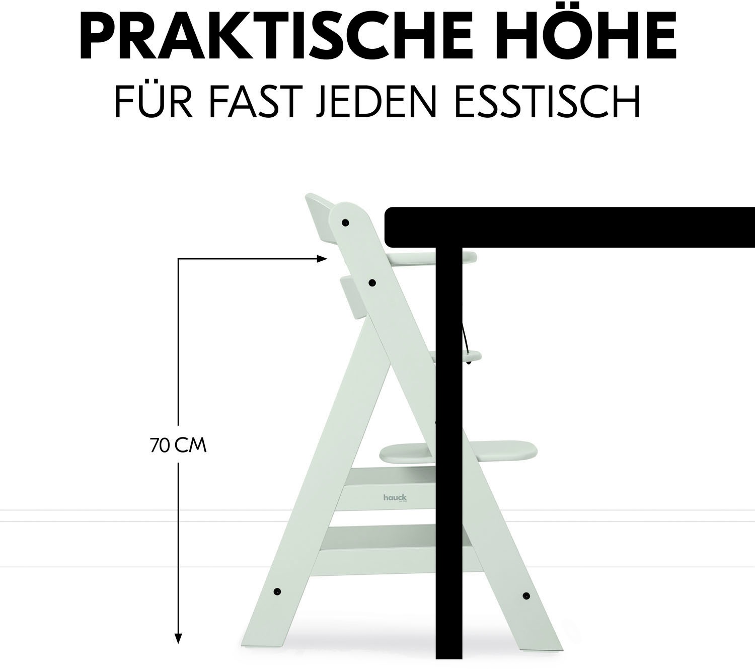 Hauck Hochstuhl »Alpha+, Mint«, FSC® - schützt Wald - weltweit