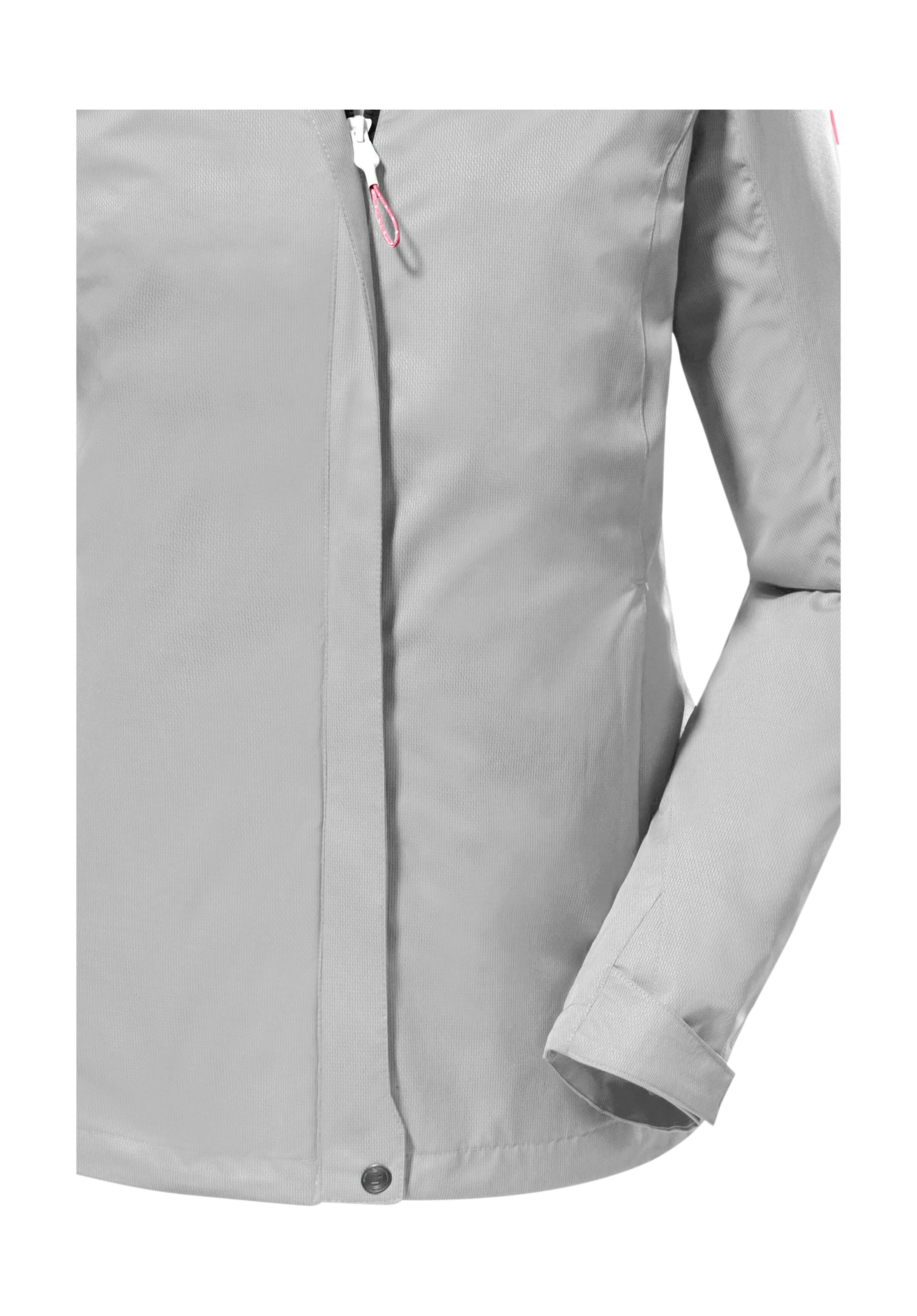 Killtec Outdoorjacke »KOS 133 WMN JCKT«, Wasser- und winddichte Damenjacke mit abnehmbarer Kapuze, PFAS-frei