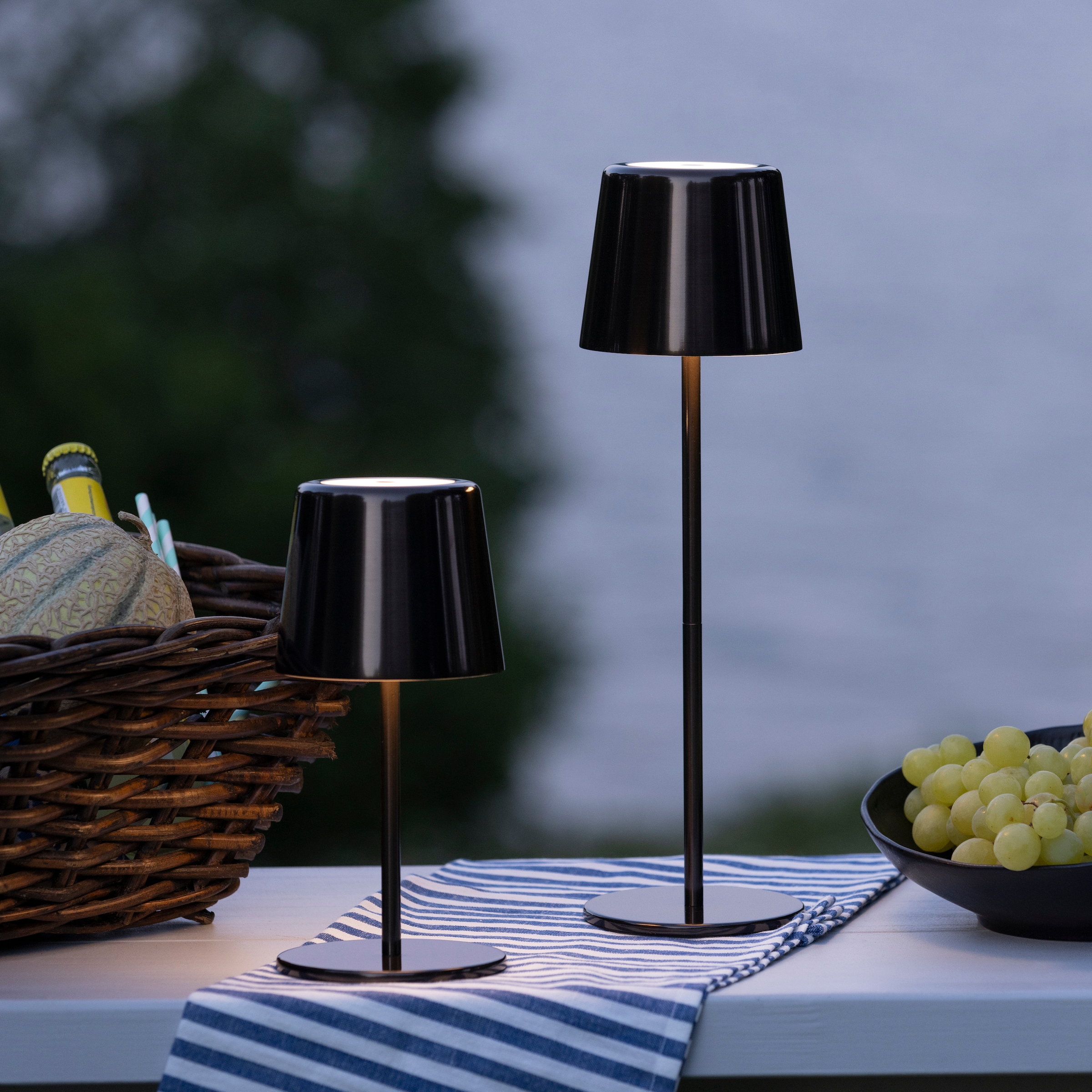 Brilliant LED Tischleuchte »Xaana«, Akku, 37 cm, 300 lm, 3000-6500 K, dimmbar, Metall, Kaami Premium
