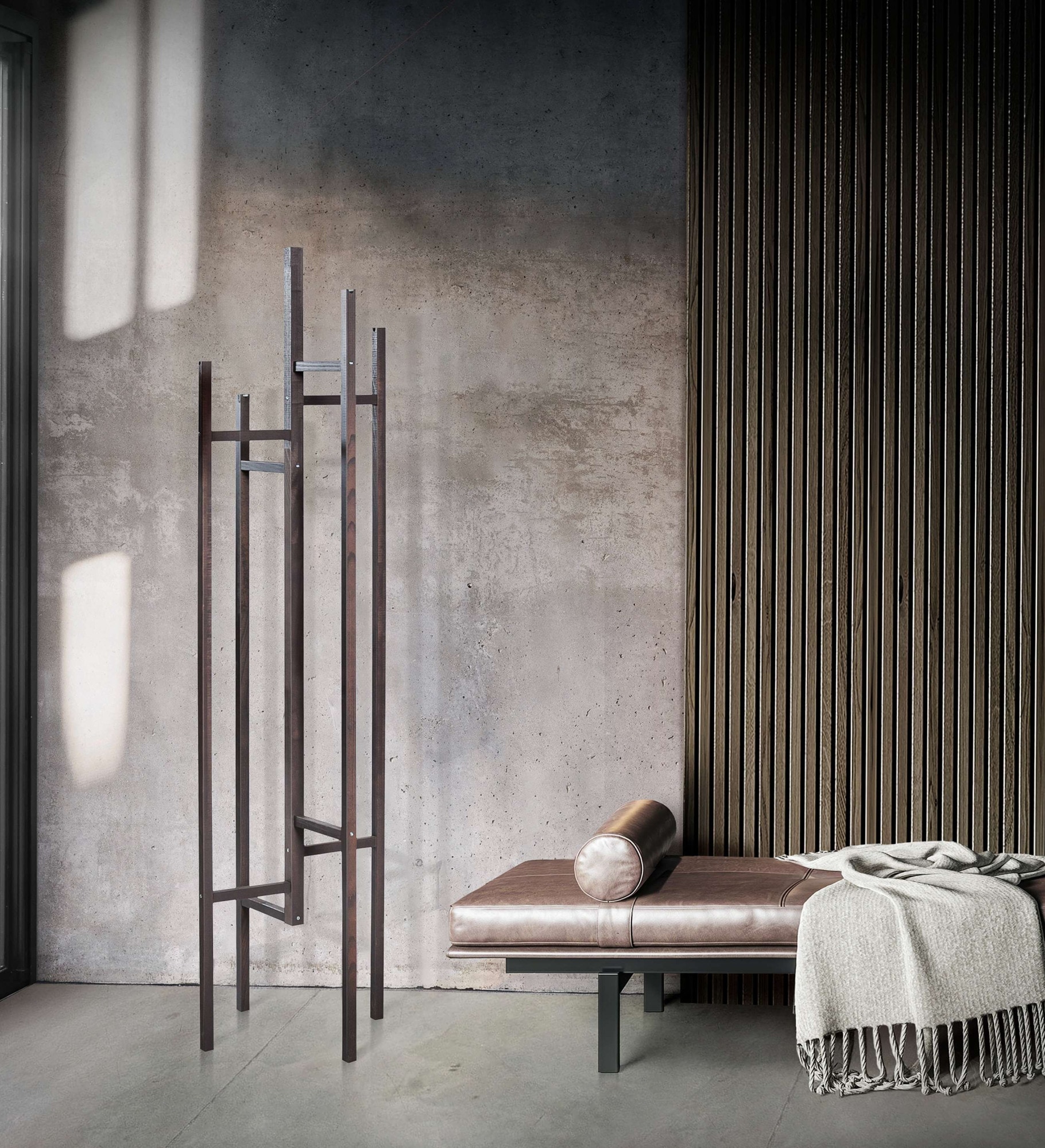 Woodman Garderobenständer »Eigen« im skandinavian Design, aus keilverzinkter massiver Buche, FSC in grau