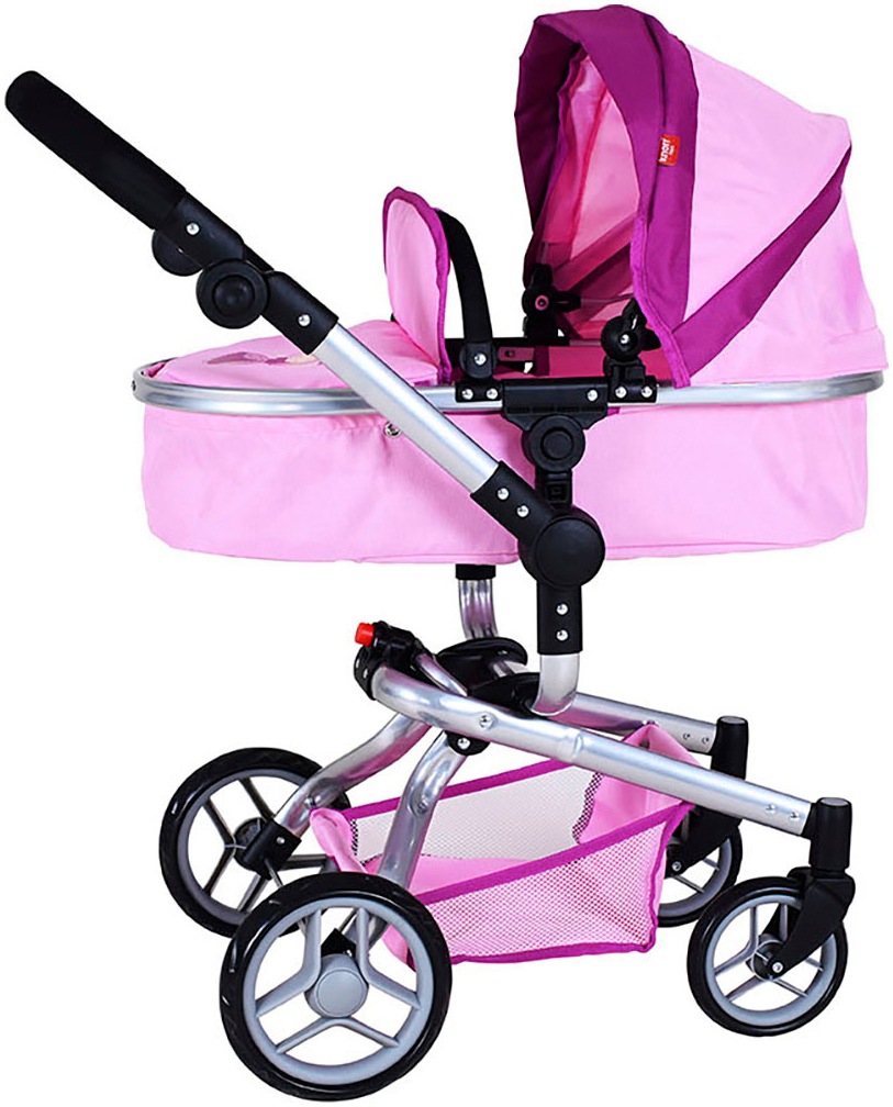 Knorrtoys® Kombi-Puppenwagen »Boonk, princess pink«, mit Wickeltasche