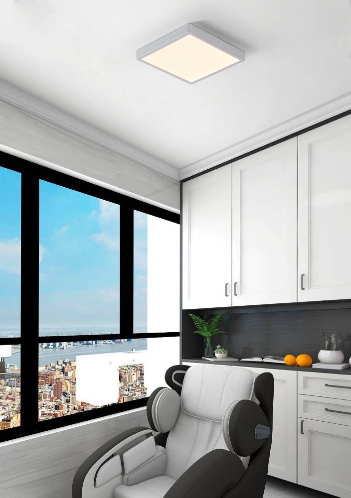 EGLO Deckenleuchte »ARGOLIS 2« LED-Modul 1 Stk. Warmweiß Deckenleuchte aus Stahl - 20,5W - Warmweiß