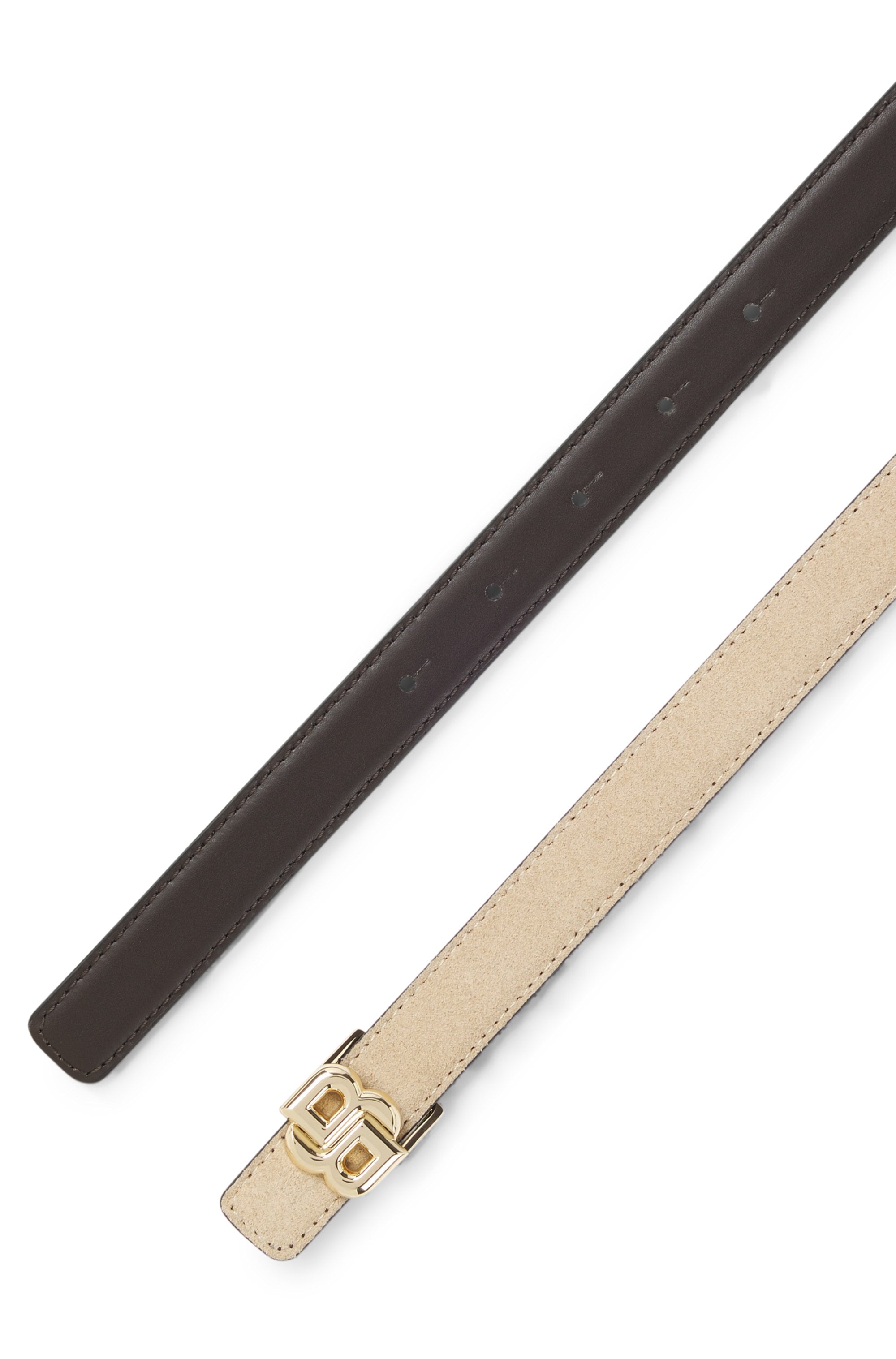 BOSS Wendegürtel »B Icon-G Sr20 sdp« mit Monogrammschließe, italienisches Leder