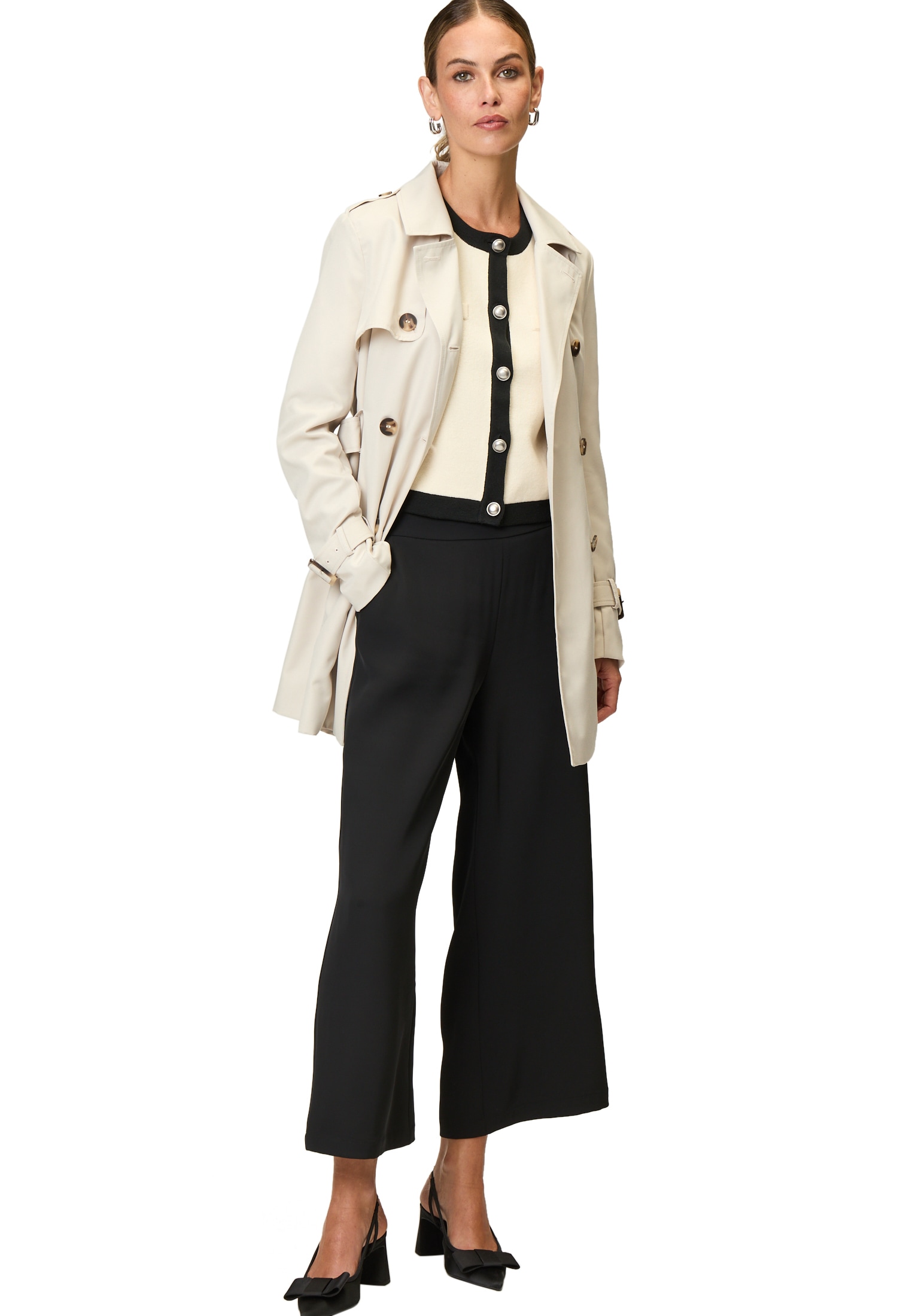 Zero Trenchcoat »Trenchcoat mit Bindegürtel«