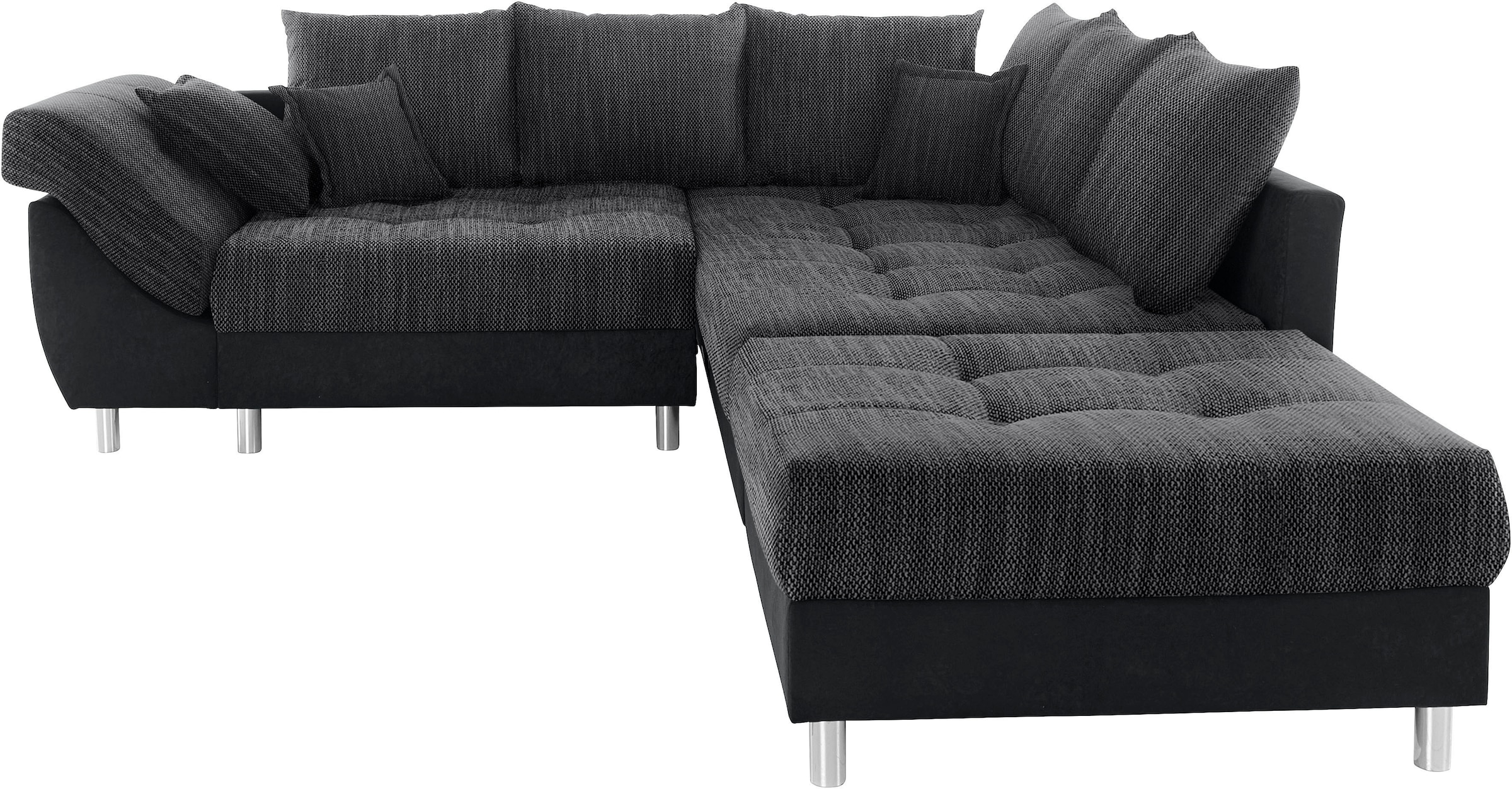 COLLECTION AB Ecksofa »(Spar-Set) Innsbruck L-Form und Hocker«, (Spar-Set), Ecksofa und Hocker, Recamiere links oder rechts montierbar