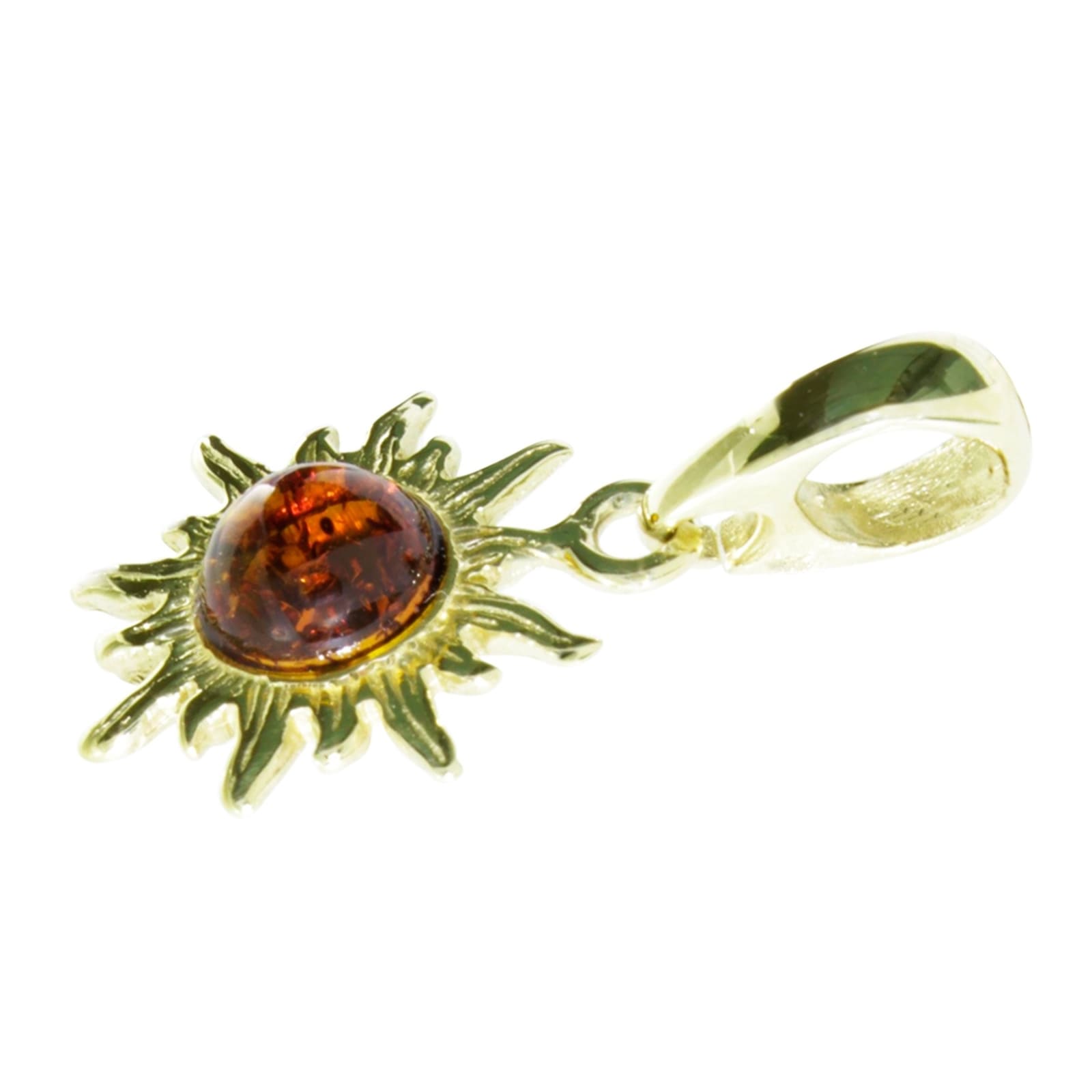 OSTSEE-SCHMUCK Kettenanhänger »- Sonne - Gold 333/000 - Bernstein«