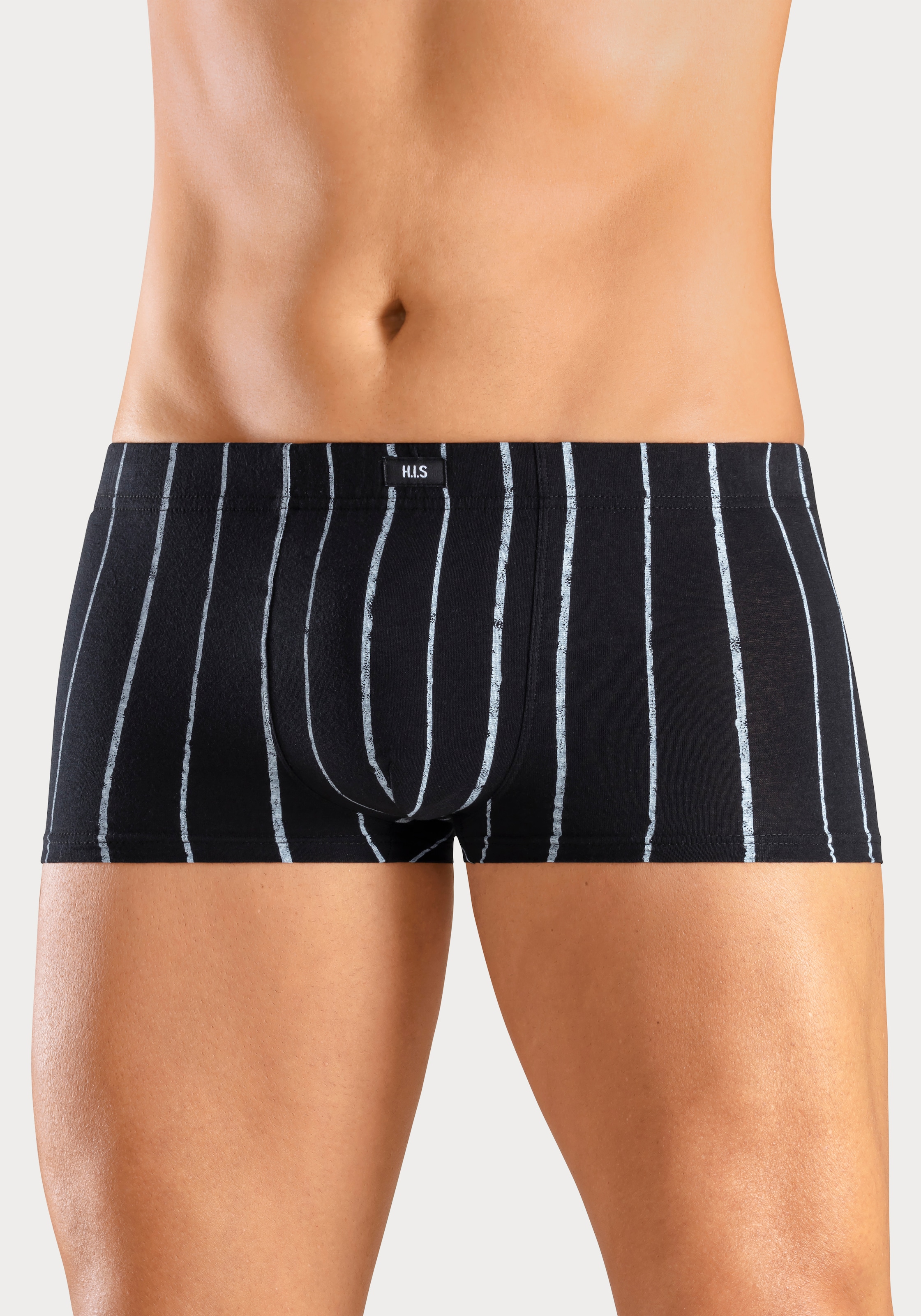 H.I.S Hipster, (Packung, 5 St.), knapp sitzende Boxershorts aus Baumwoll-Stretch