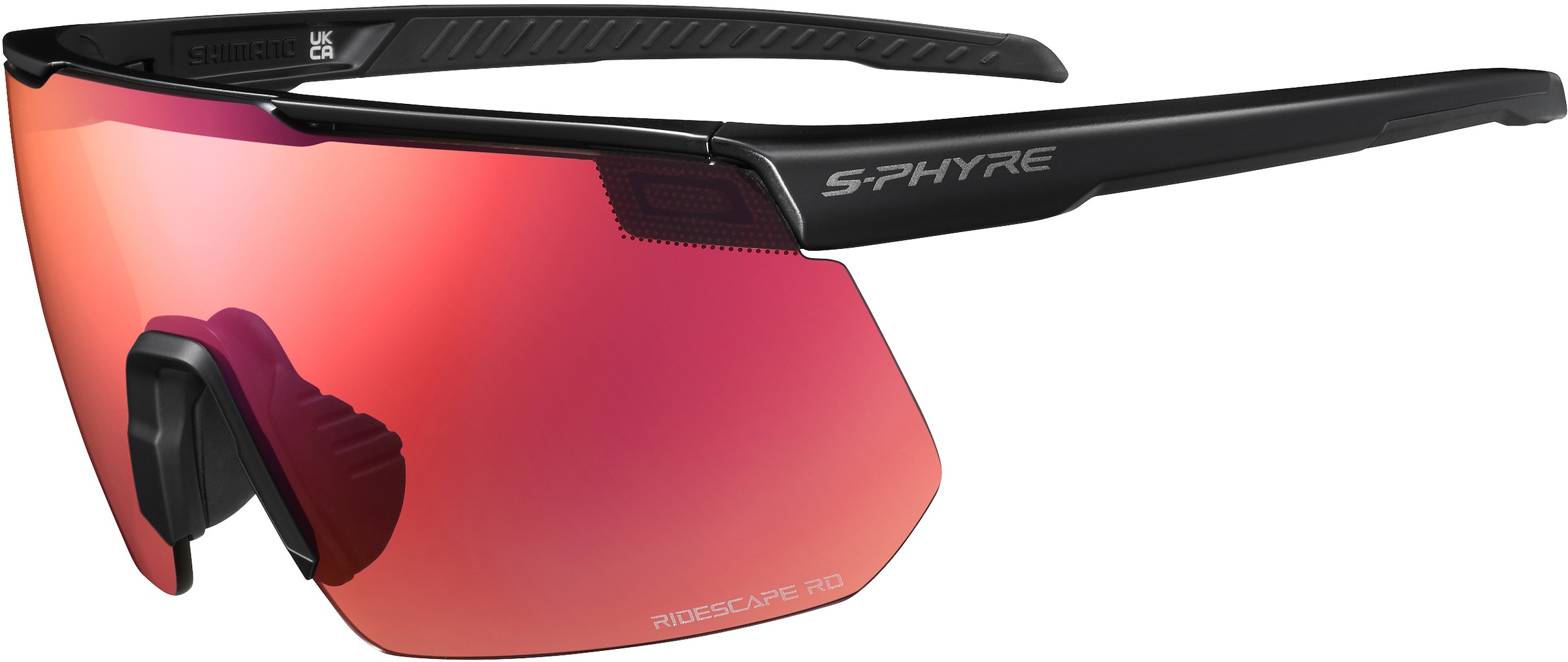 Shimano Fahrradbrille »Brille S-PHYRE 2, matt black/ Ridescape Road«
