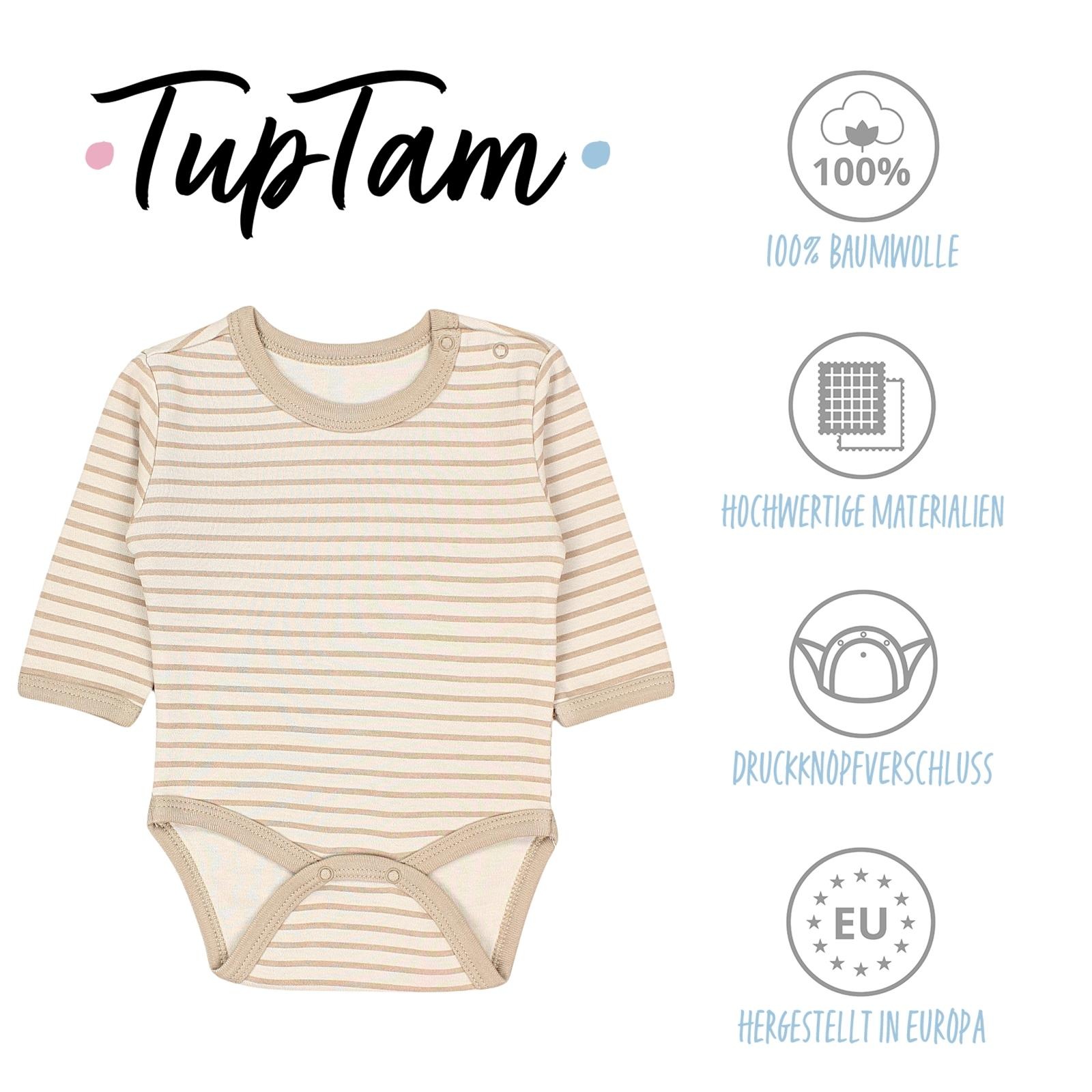 TupTam Langarmbody »Body Unisex Langarm Body mit Aufdruck Spruch 5er Pack«