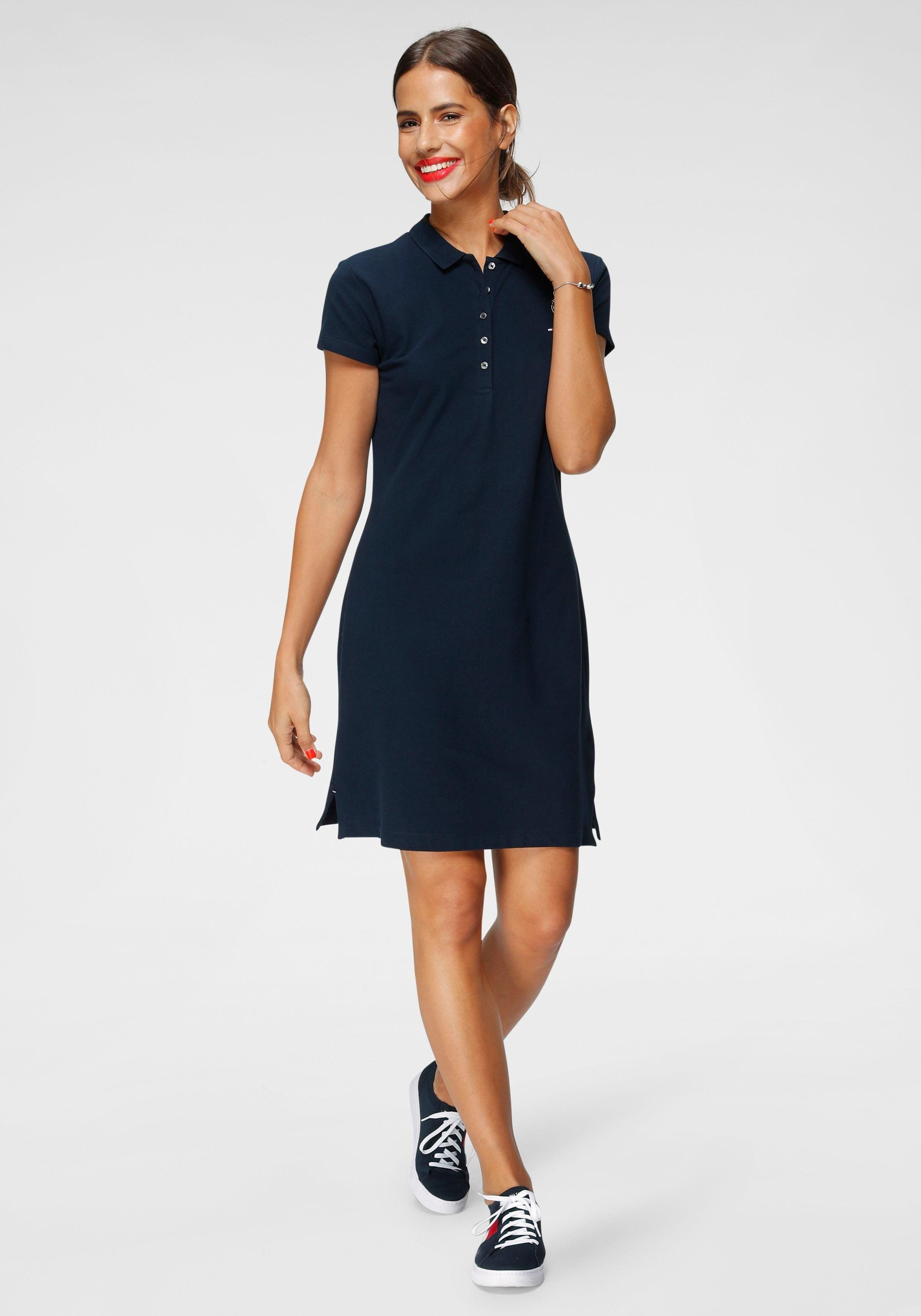 Tommy Hilfiger Jerseykleid »HERITAGE SLIM POLO DRESS«, mit Branding Knöpfen & Tommy Hilfiger Logo-Flag