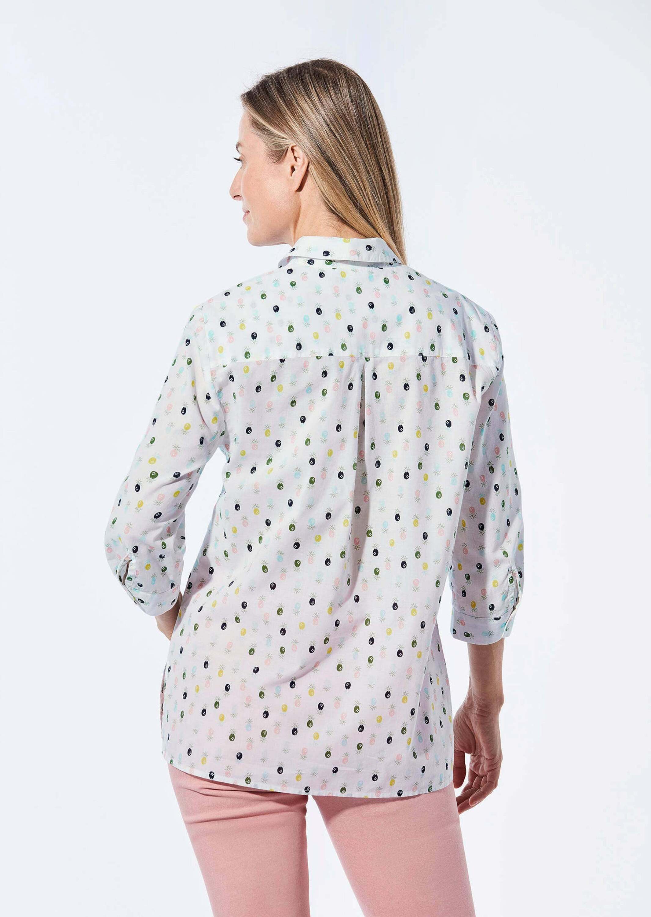GOLDNER Klassische Bluse »Kurzgröße Bluse mit Hemdkragen«