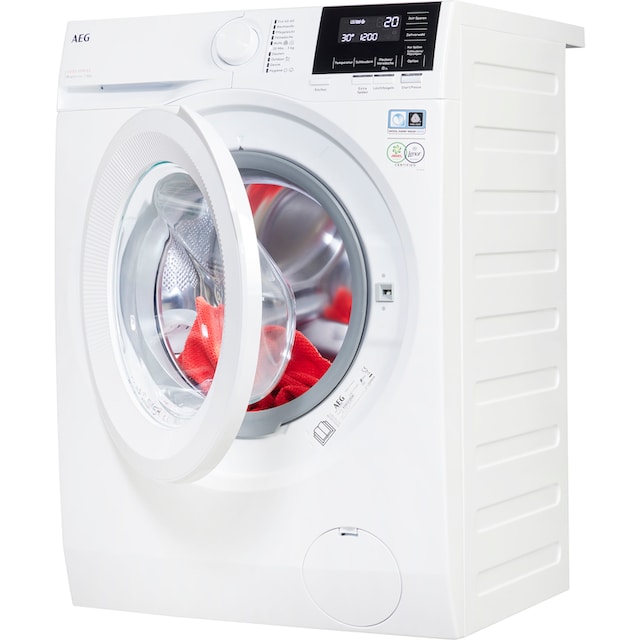 AEG Waschmaschine »LR6A648«, 6000, LR6A648, 8 kg, 1400 U/min, ProSense®  Mengenautomatik​ - spart bis 40% Zeit, Wasser und Energie im OTTO Online  Shop