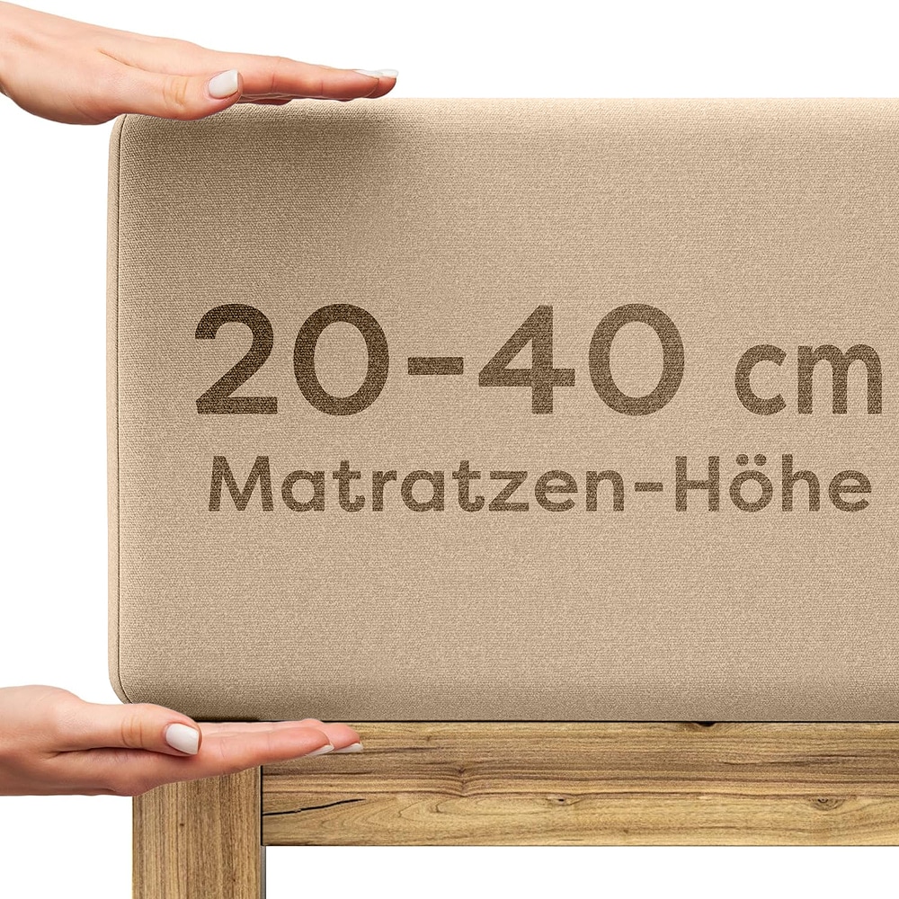 Wolkenfeld Spannbettlaken »Boxspringbett Bettlaken - Spannbetttuch für Matratzen bis 40cm« Elastisch & Rutschfest: 90x200, 140x200, 160x200,...