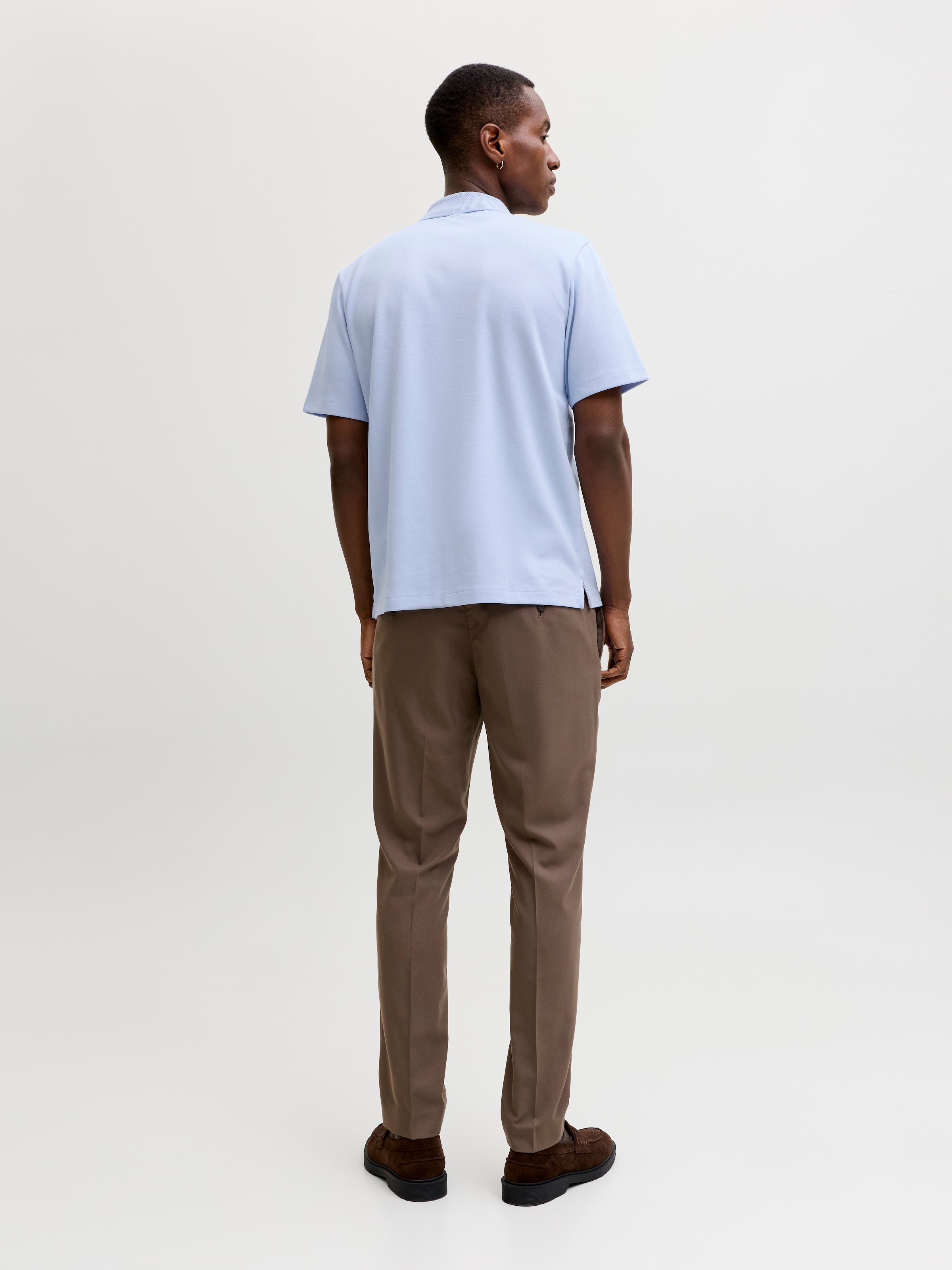 Jack & Jones Poloshirt »JPRBLAETHAN SS ZIP POLO SN« Materialmix, regular fit