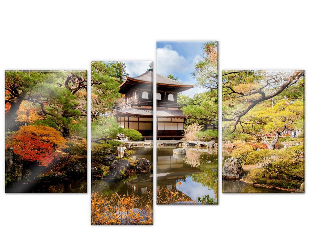 Bilder Tempel St.) (Set, online kaufen OTTO »Japanischer Wall-Art bei Mehrteilige (4-teilig)«, 4
