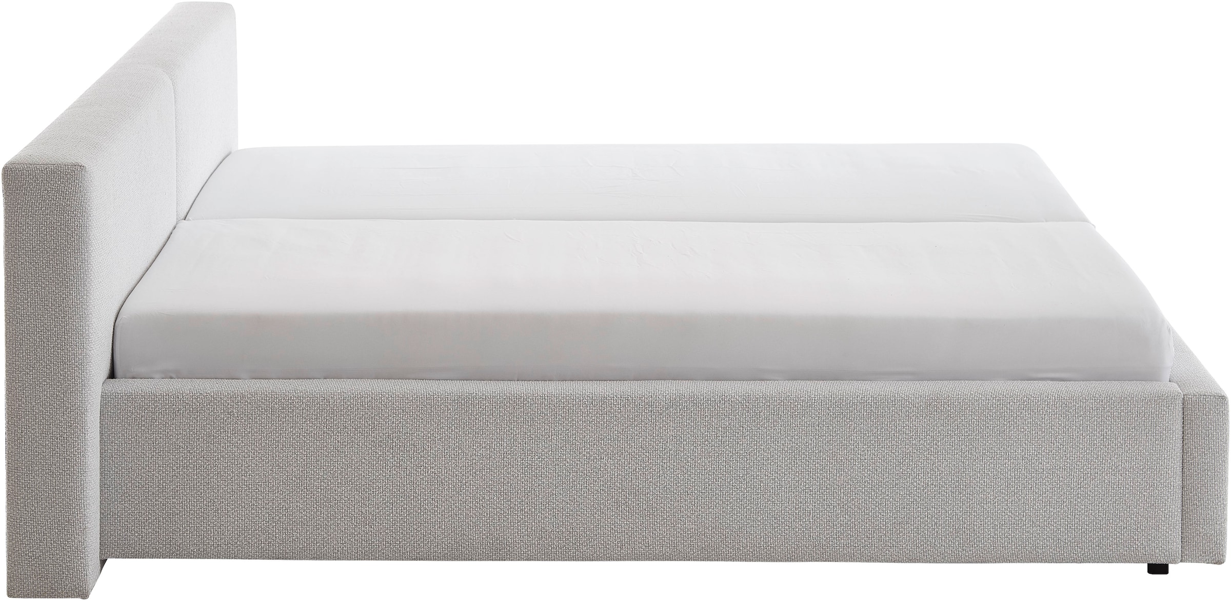meise.möbel Polsterbett »Cube wahlweise mit Matratze und Bettkasten«, extra flaches Kopfteil, erhältlich in den Breiten 140cm, 160cm & 180cm
