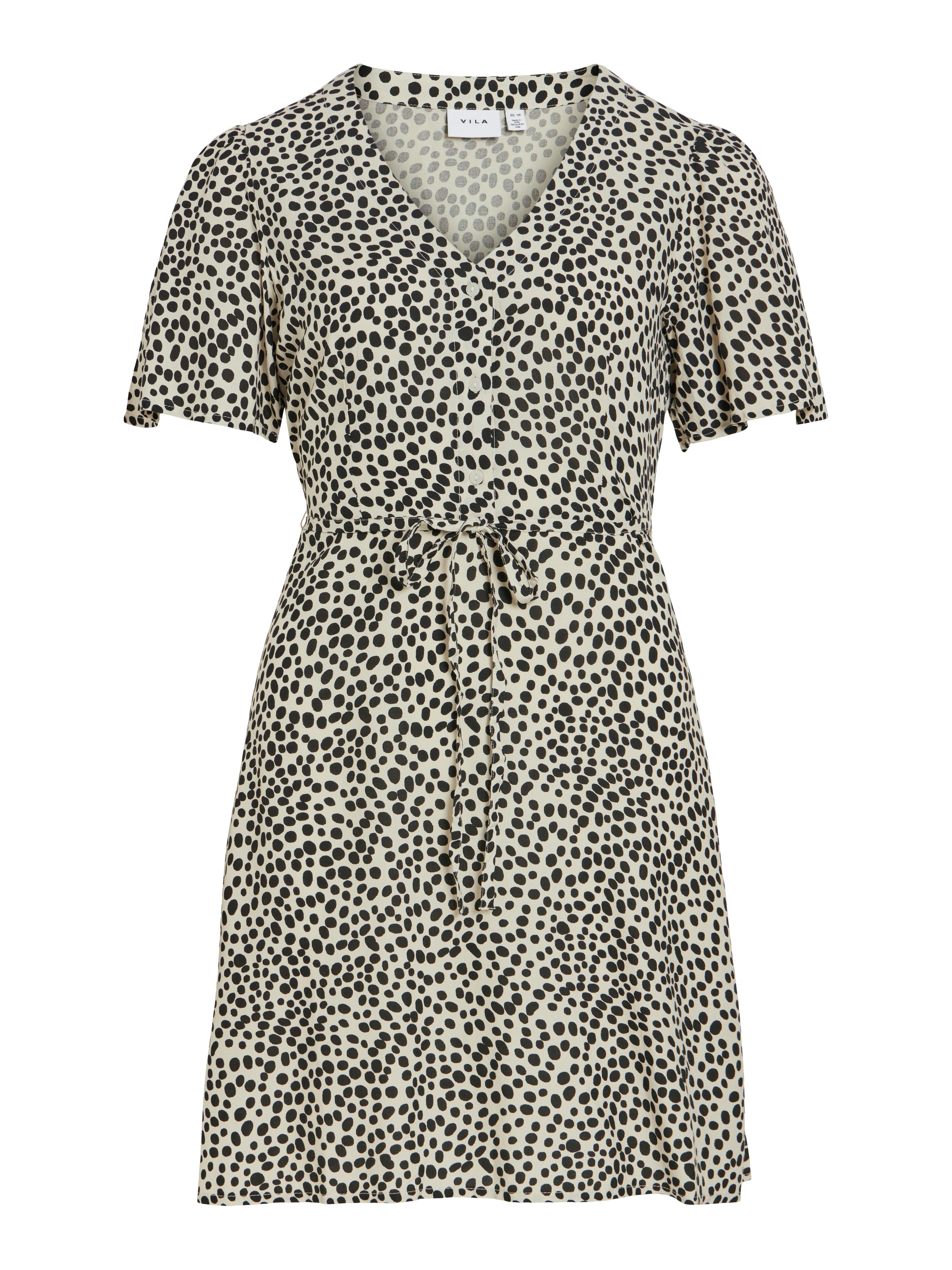 Vila Minikleid »VIGRACE V-NECK S/S SHORT DRESS - NOOS« Sommerkleid,