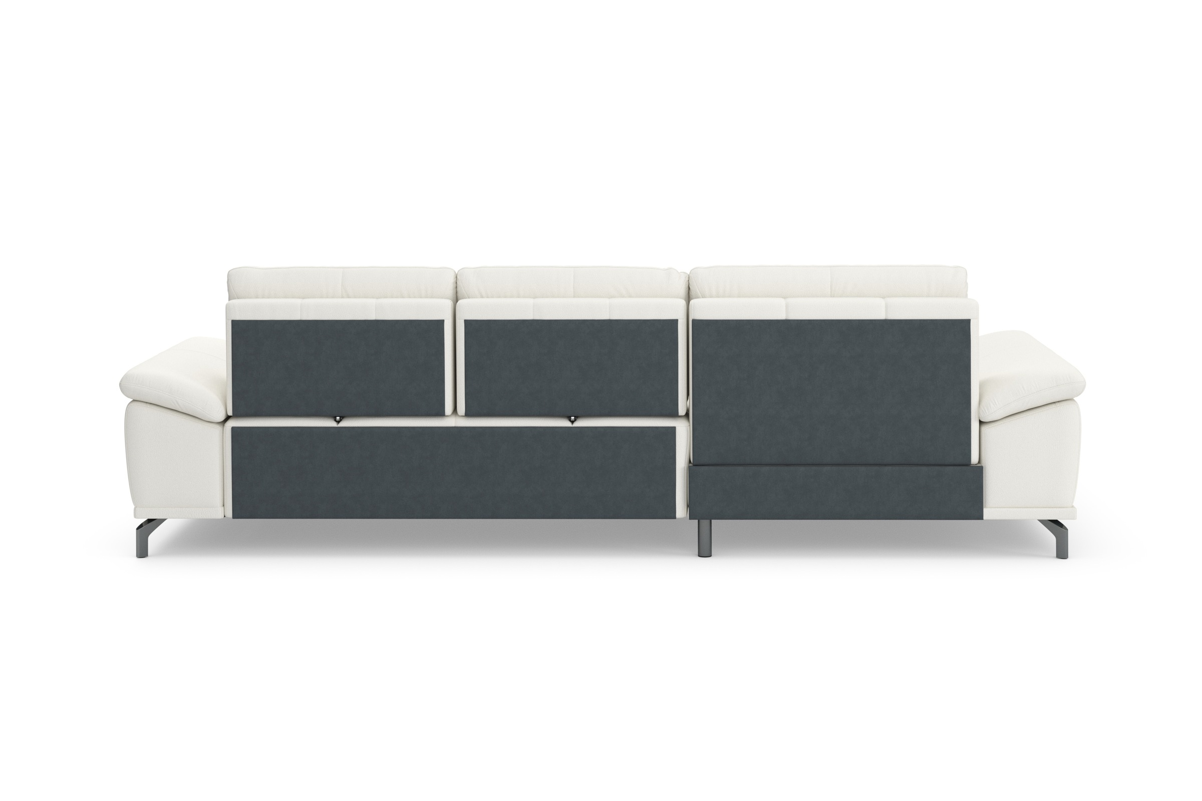 Places of Style Ecksofa Costello, mit Sitztiefenverstellung und Armlehnfunktion, incl. 3 Nierenkissen