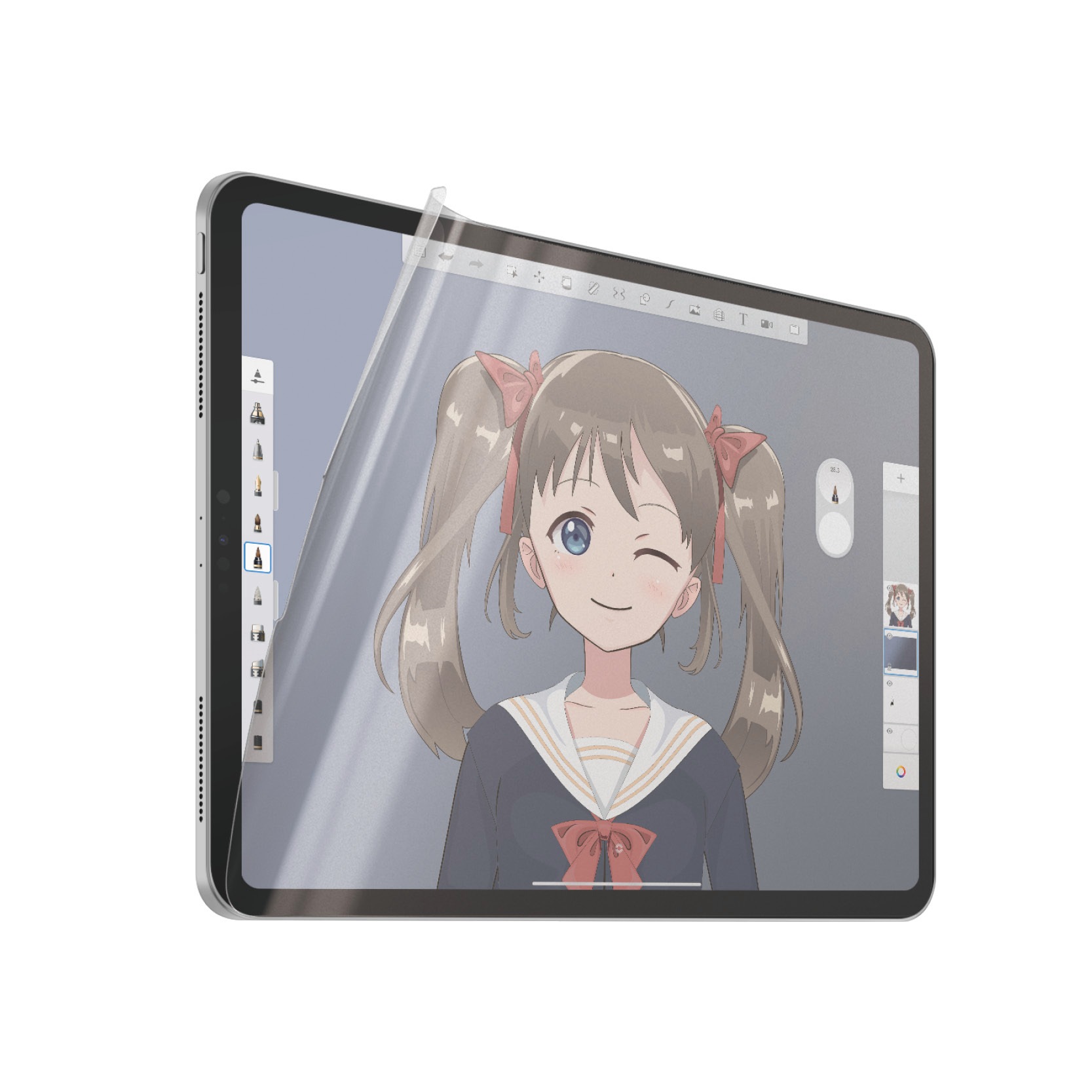 CARE by PanzerGlass Displayschutzfolie »Ultra-Wide Fit Screen Protection«, für Apple iPad Pro 11 18-22-Apple Air 10.9 20-22, Graphic Paper, Schutzfolie, Bildschirmschutz, kratz- & stoßfest