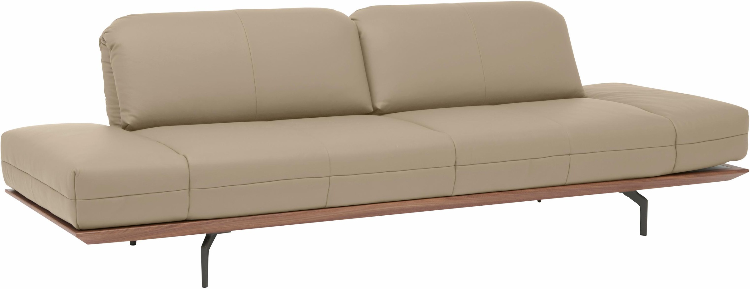 Creation BY ROLF BENZ 4-Sitzer »CR.420, Designsofa, Loungesofa«, in 2 Qualitäten, Holzrahmen in Eiche Natur oder Nußbaum, Breite 252 cm