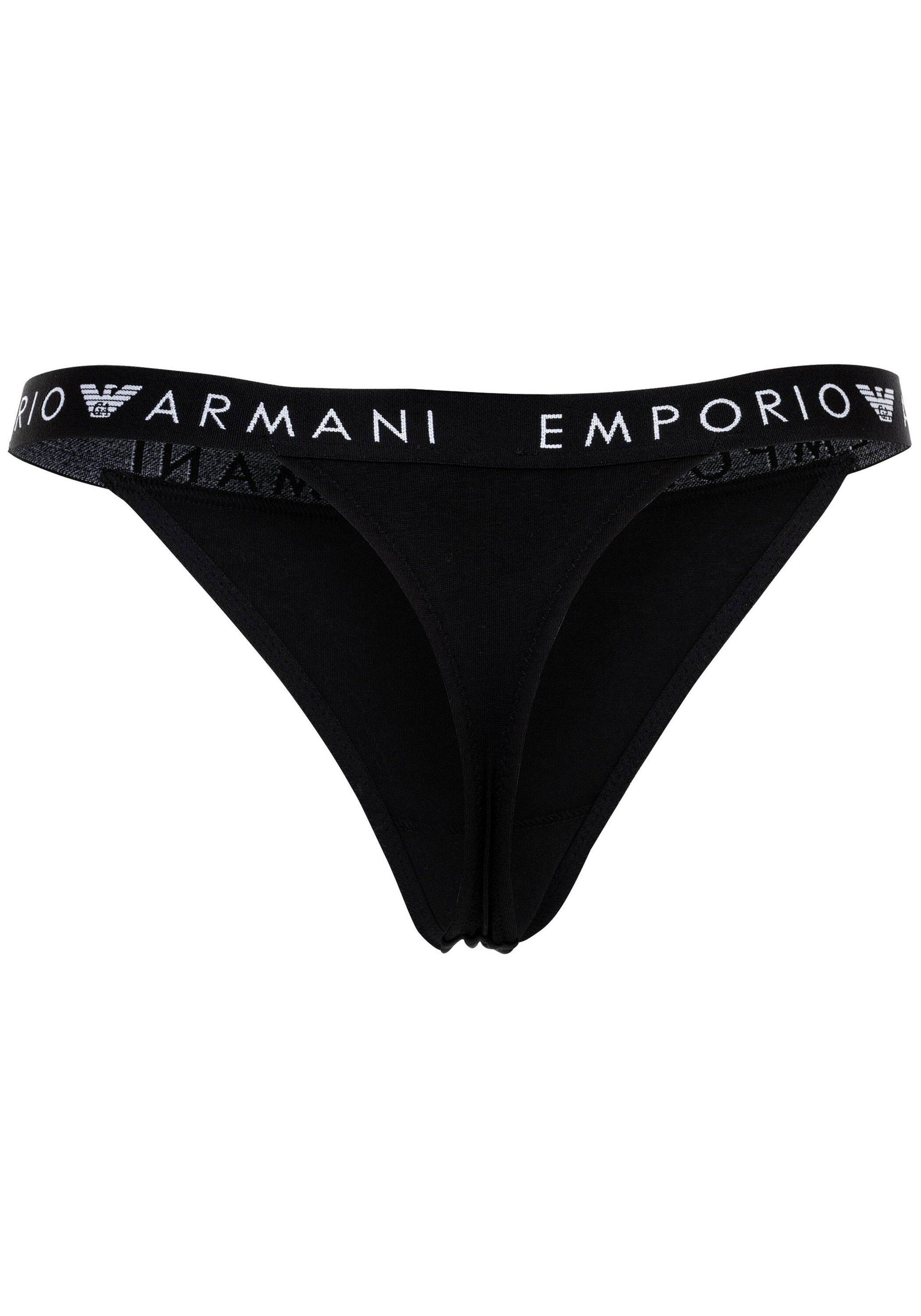 Emporio Armani String »String ICONIC LOGOBAND 2 PACK T-THONG 2er Pack«
