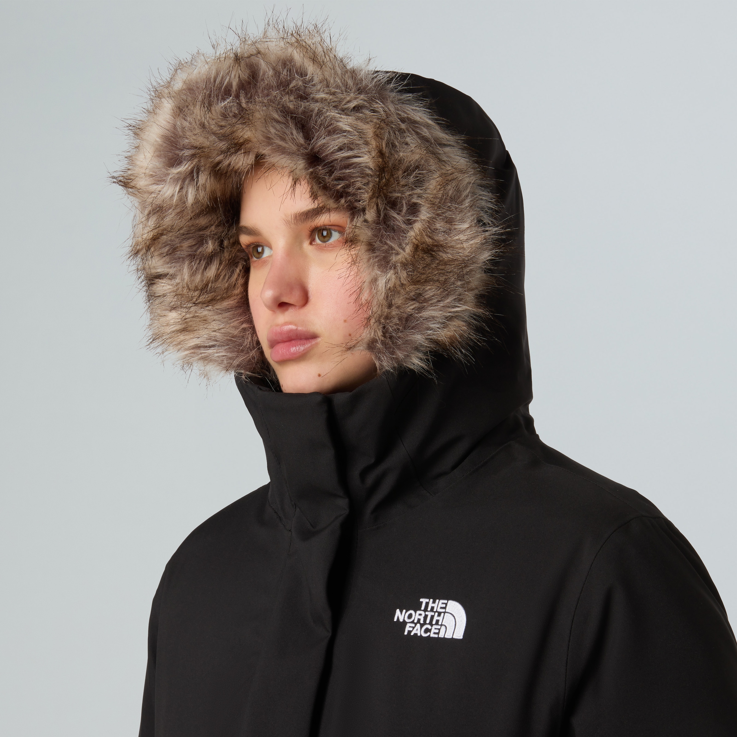 The North Face Daunenmantel »W ARCTIC PARKA«, 1 Stk. Sehr warm, winddicht, wasserdicht
